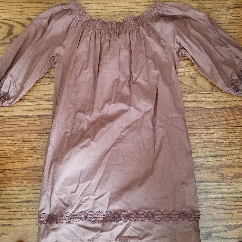 Other Freelance Boho Lace-Up Crochet Trim Floral Detail Tunic NWT Size S / US 4 / IT 40 - 2 Thumbnail