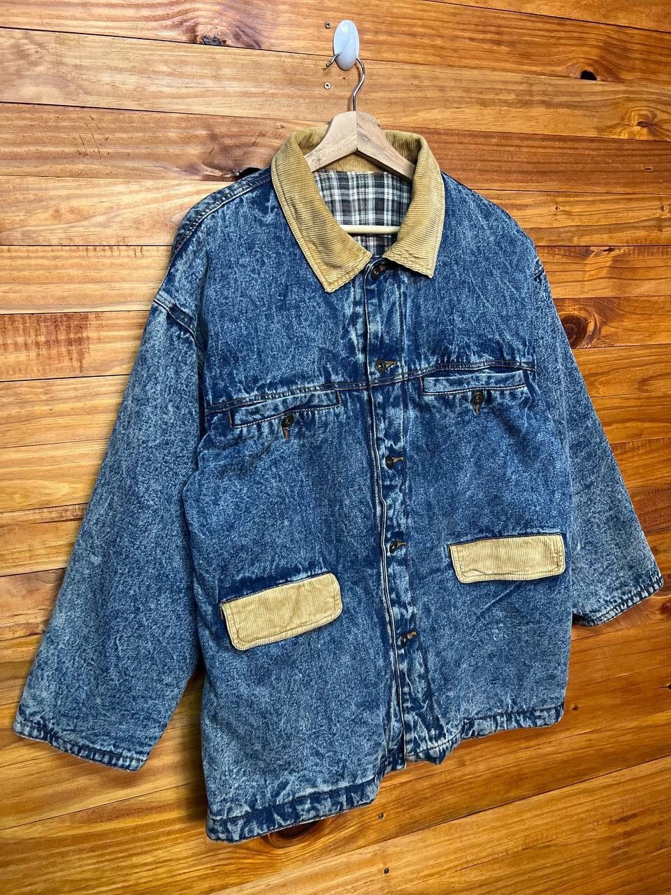 Vintage VINTAGE INTERNATIONAL WORLD JEANS ACID WASH DENIM JACKET Size US M / EU 48-50 / 2 - 2 Thumbnail