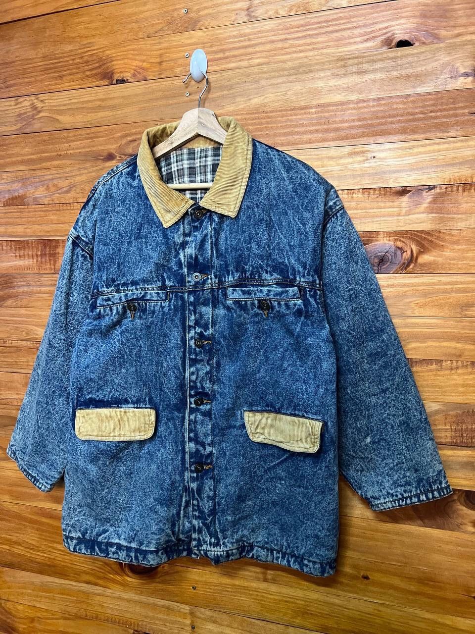 Vintage VINTAGE INTERNATIONAL WORLD JEANS ACID WASH DENIM JACKET Size US M / EU 48-50 / 2 - 3 Thumbnail