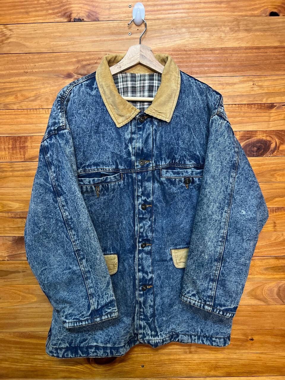 Vintage VINTAGE INTERNATIONAL WORLD JEANS ACID WASH DENIM JACKET Size US M / EU 48-50 / 2 - 9 Thumbnail