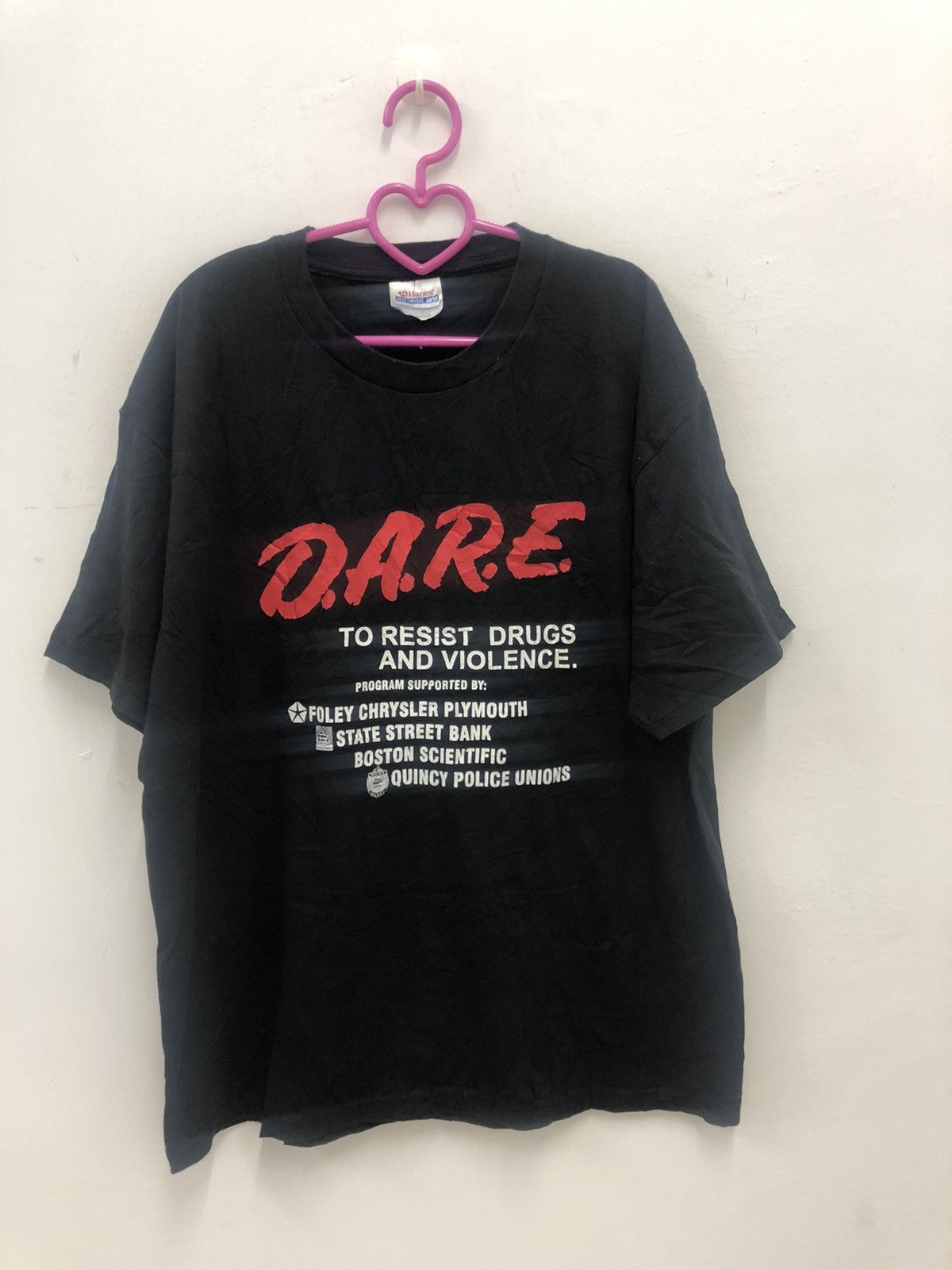 D.A.R.E Rare Vintage D.A.R.E. Spell Out Tee Size US L / EU 52-54 / 3 - 1 Thumbnail