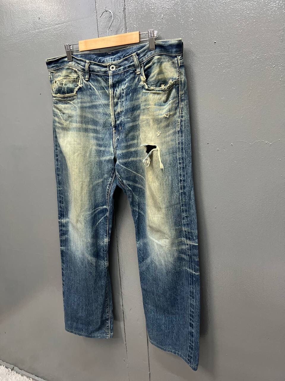 Spellbound × Vintage VINTAGE SPELLBOUND SELVEDGE DISTRESS JEANS Size US 36 / EU 52 - 3 Thumbnail
