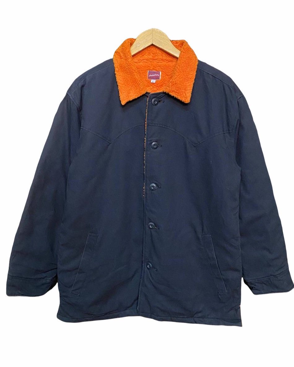 Japanese Brand MACBATROS COLLAR SHERPA JACKET Size US L / EU 52-54 / 3 - 1 Thumbnail