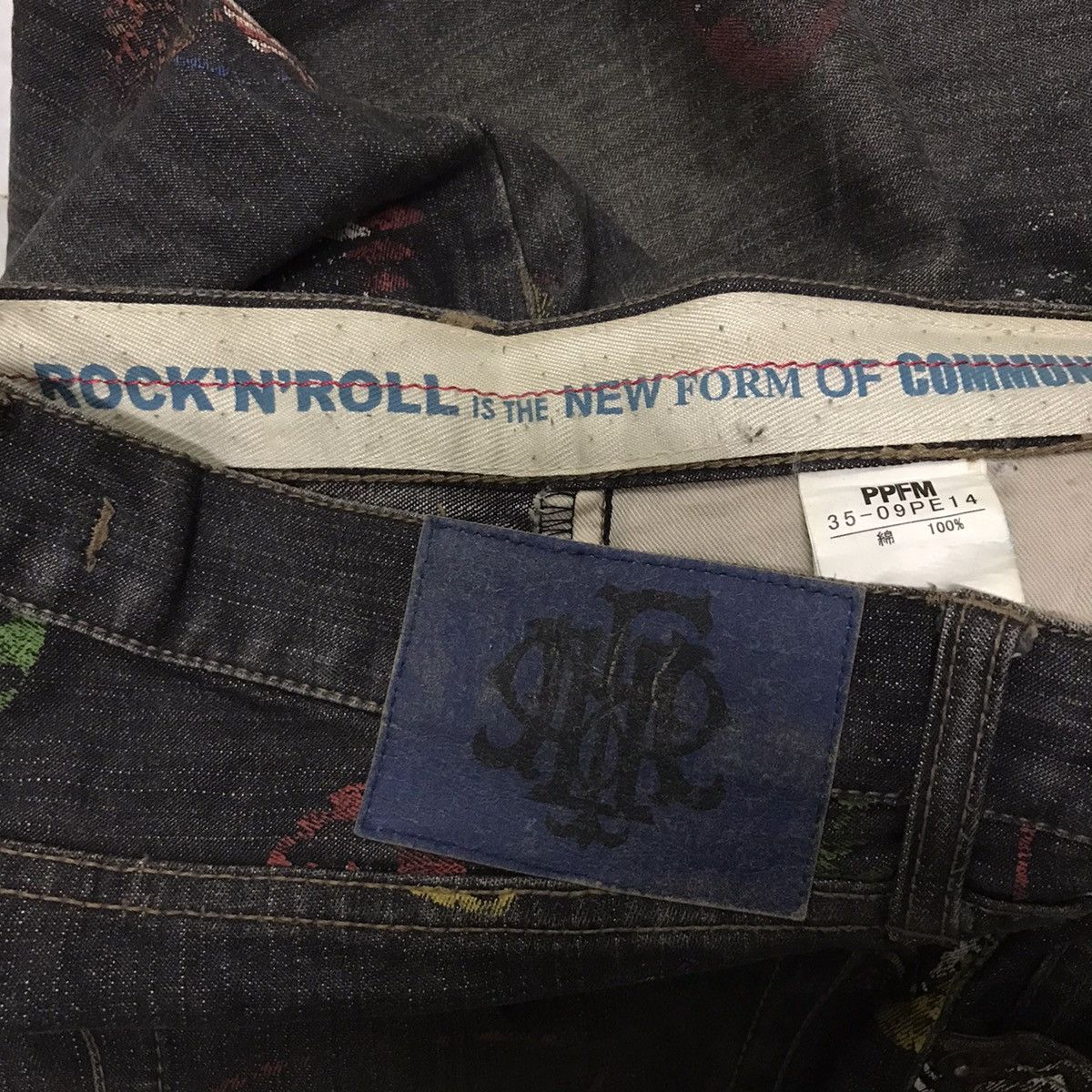 PPFM Vintage PPFM Denim Overprint Patchwork Size US 34 / EU 50 - 6 Thumbnail
