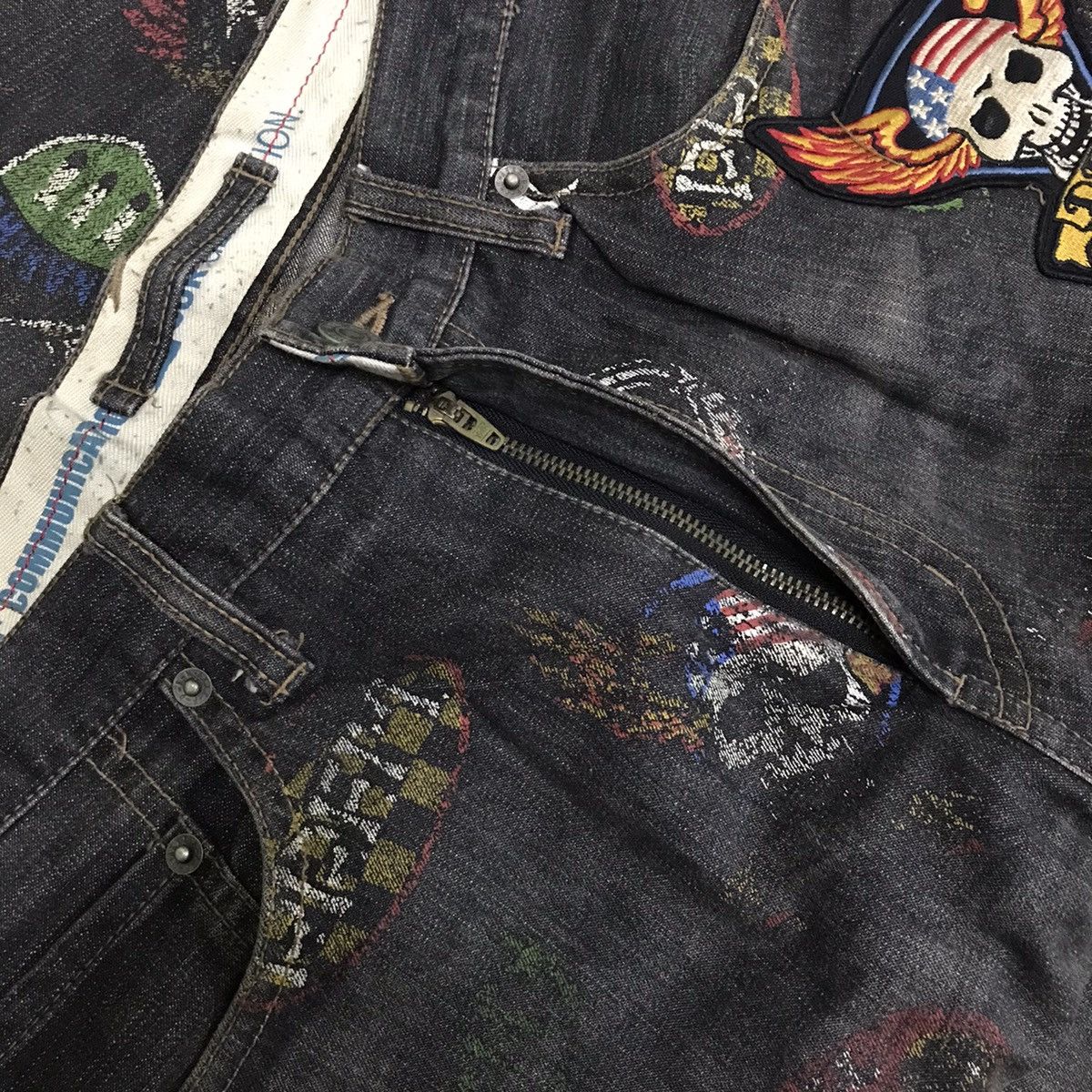 PPFM Vintage PPFM Denim Overprint Patchwork Size US 34 / EU 50 - 8 Thumbnail