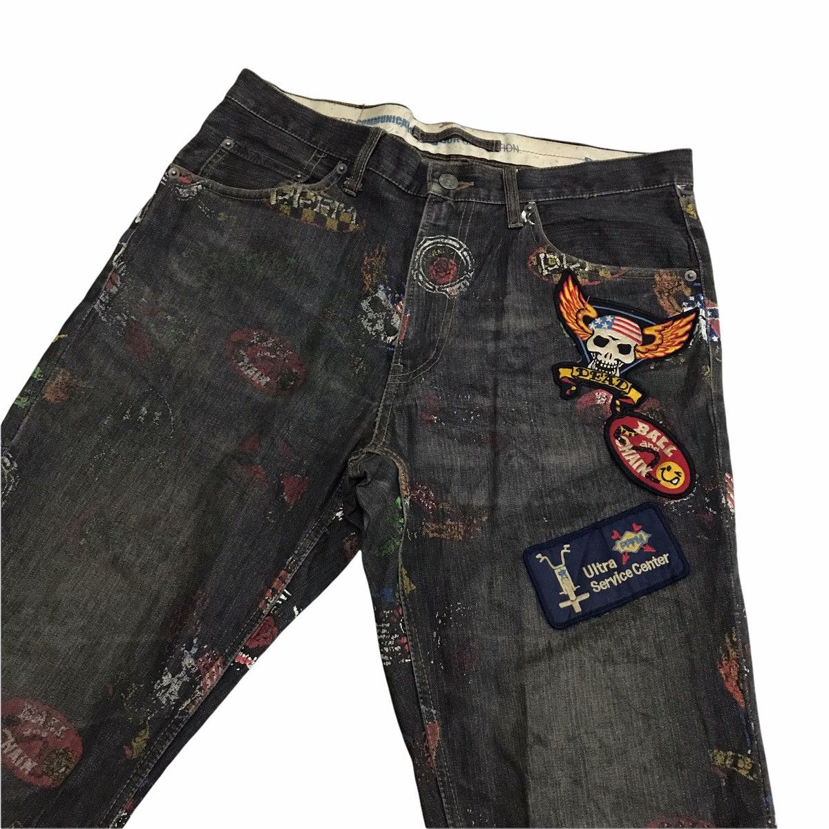 PPFM Vintage PPFM Denim Overprint Patchwork Size US 34 / EU 50 - 4 Thumbnail