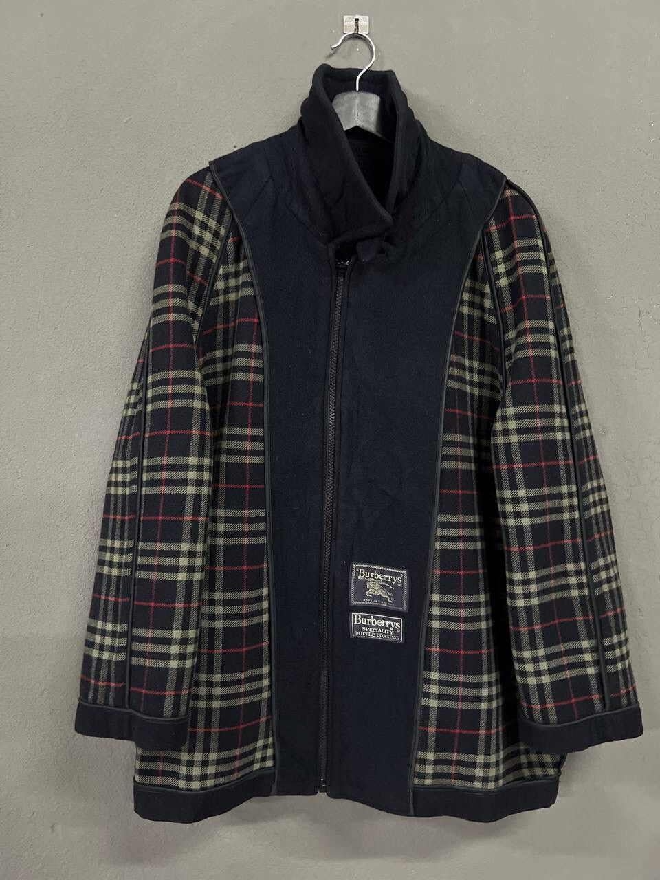 VINTAGE BURBERRYS SPECIALITY DUFFLE COATING JACKET WOOL