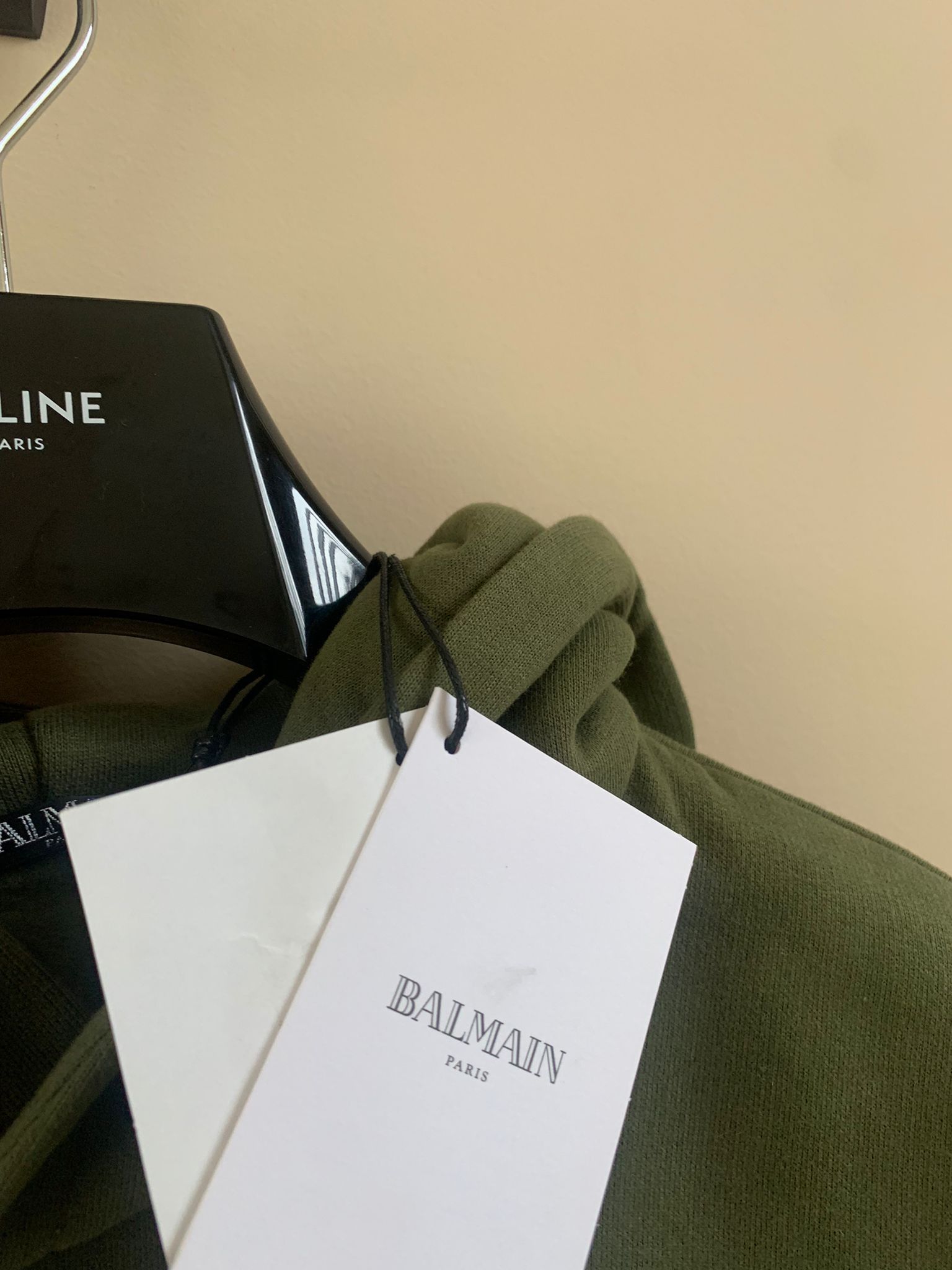 Balmain Pullover Dual Zip Hoodie in Military Green Size US M / EU 48-50 / 2 - 7 Thumbnail