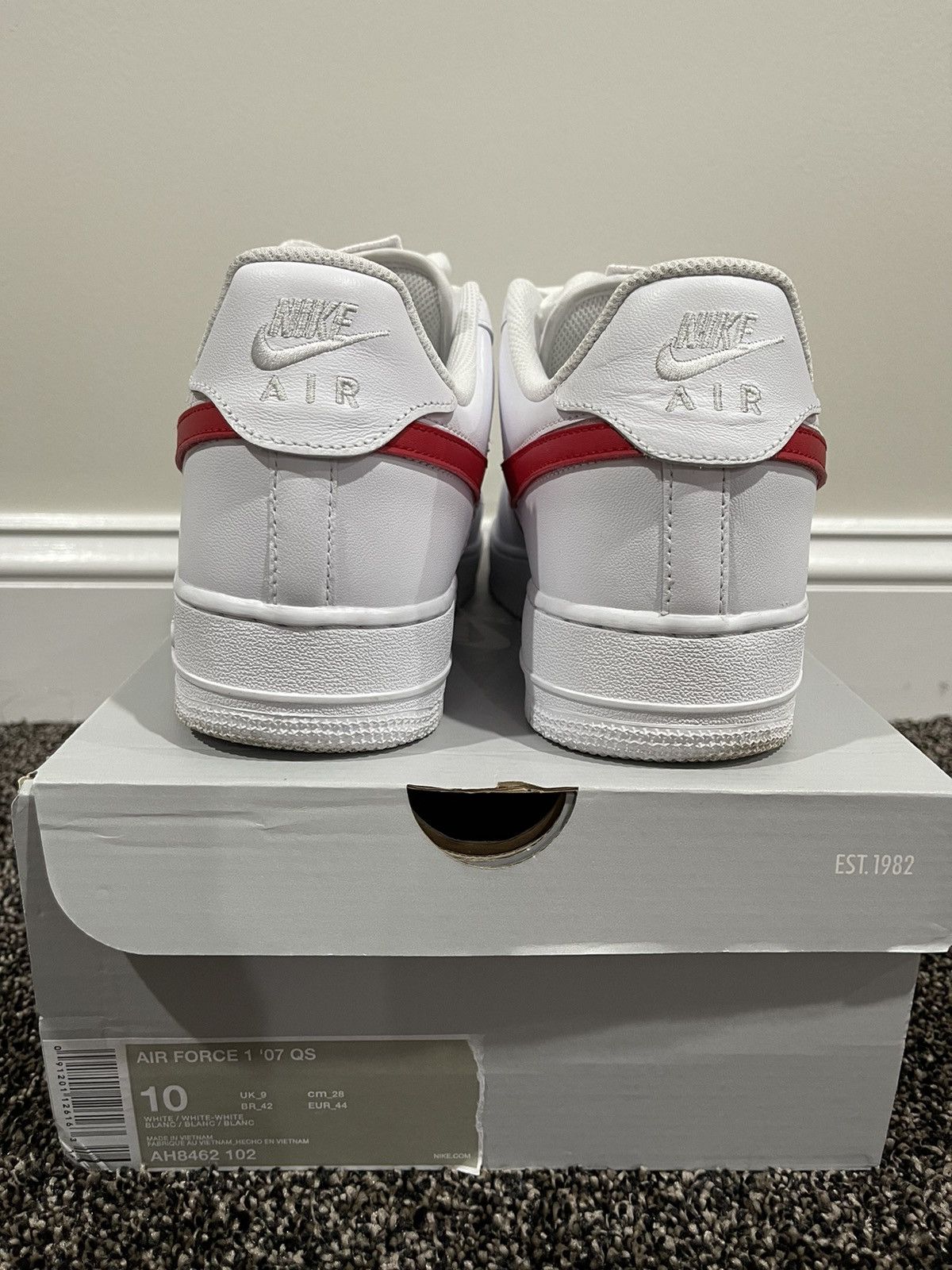 Nike Nike Air Force 1 Low White Swoosh Pack All Star 2018 Size US 10 / EU 43 - 6 Thumbnail