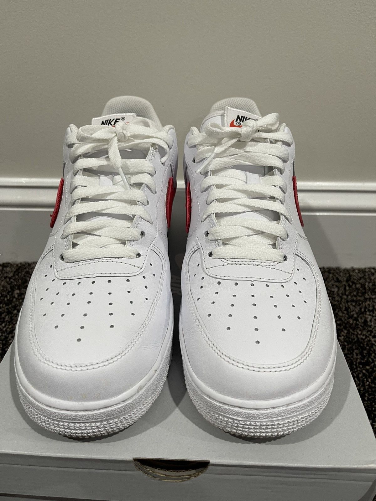 Nike Nike Air Force 1 Low White Swoosh Pack All Star 2018 Size US 10 / EU 43 - 4 Thumbnail
