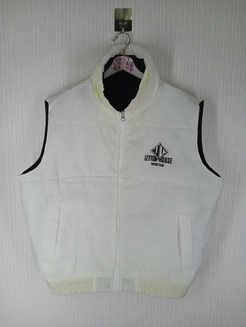 Sports Specialties Vintage Leyton House Racing Team Reversible Puffer Vest Size US L / EU 52-54 / 3 - 3 Thumbnail