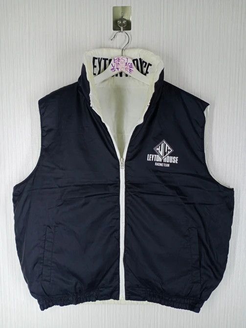 Sports Specialties Vintage Leyton House Racing Team Reversible Puffer Vest Size US L / EU 52-54 / 3 - 2 Thumbnail