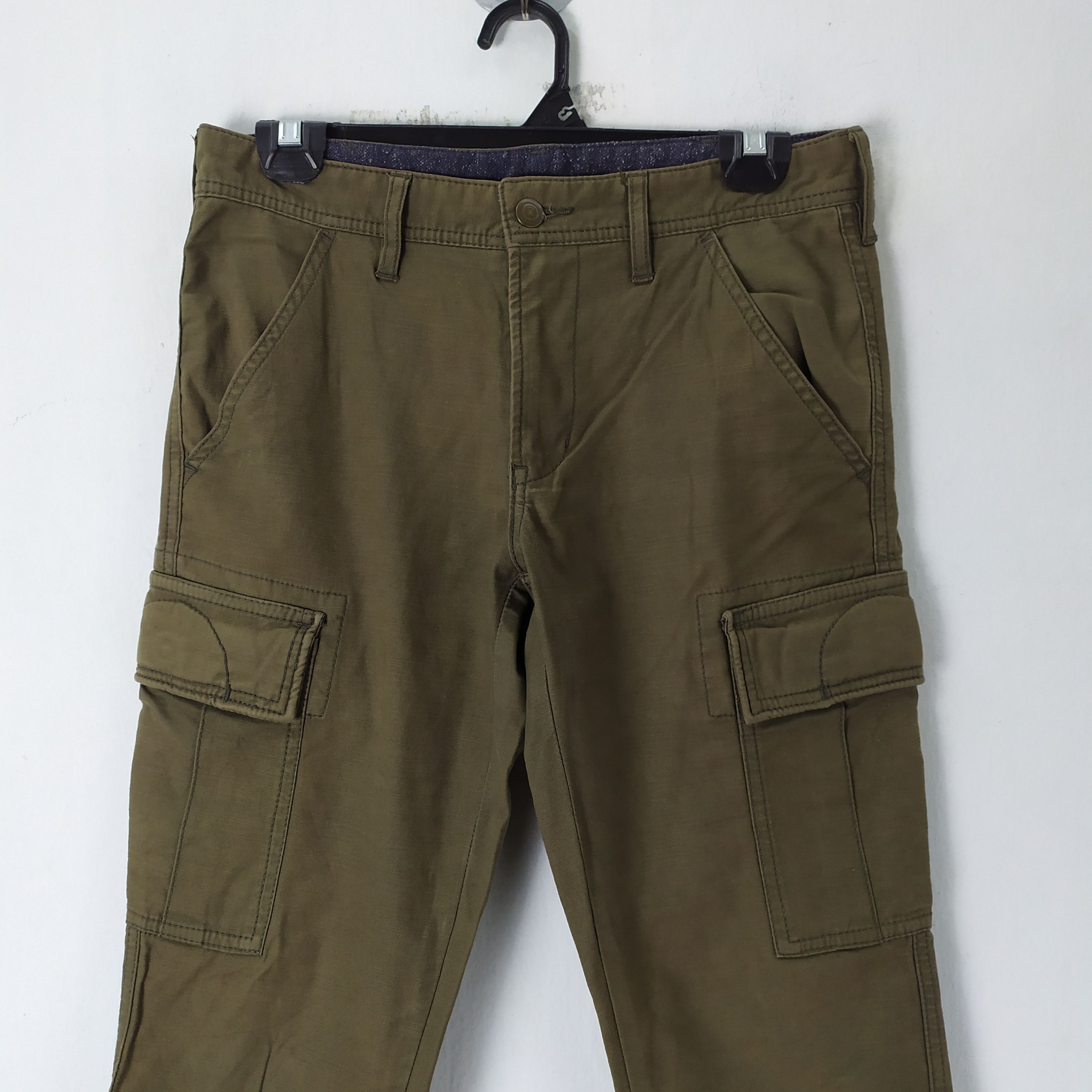 Japanese Brand VITAL OLIVE SKINNY CARGO PANTS Size US 29 - 3 Thumbnail