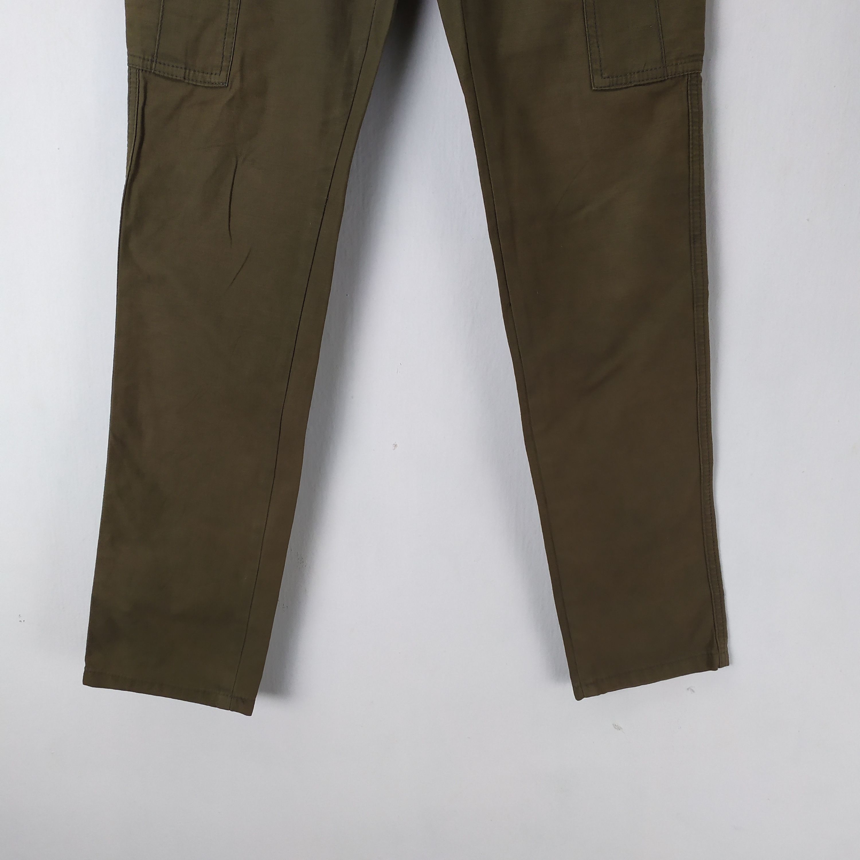 Japanese Brand VITAL OLIVE SKINNY CARGO PANTS Size US 29 - 4 Thumbnail