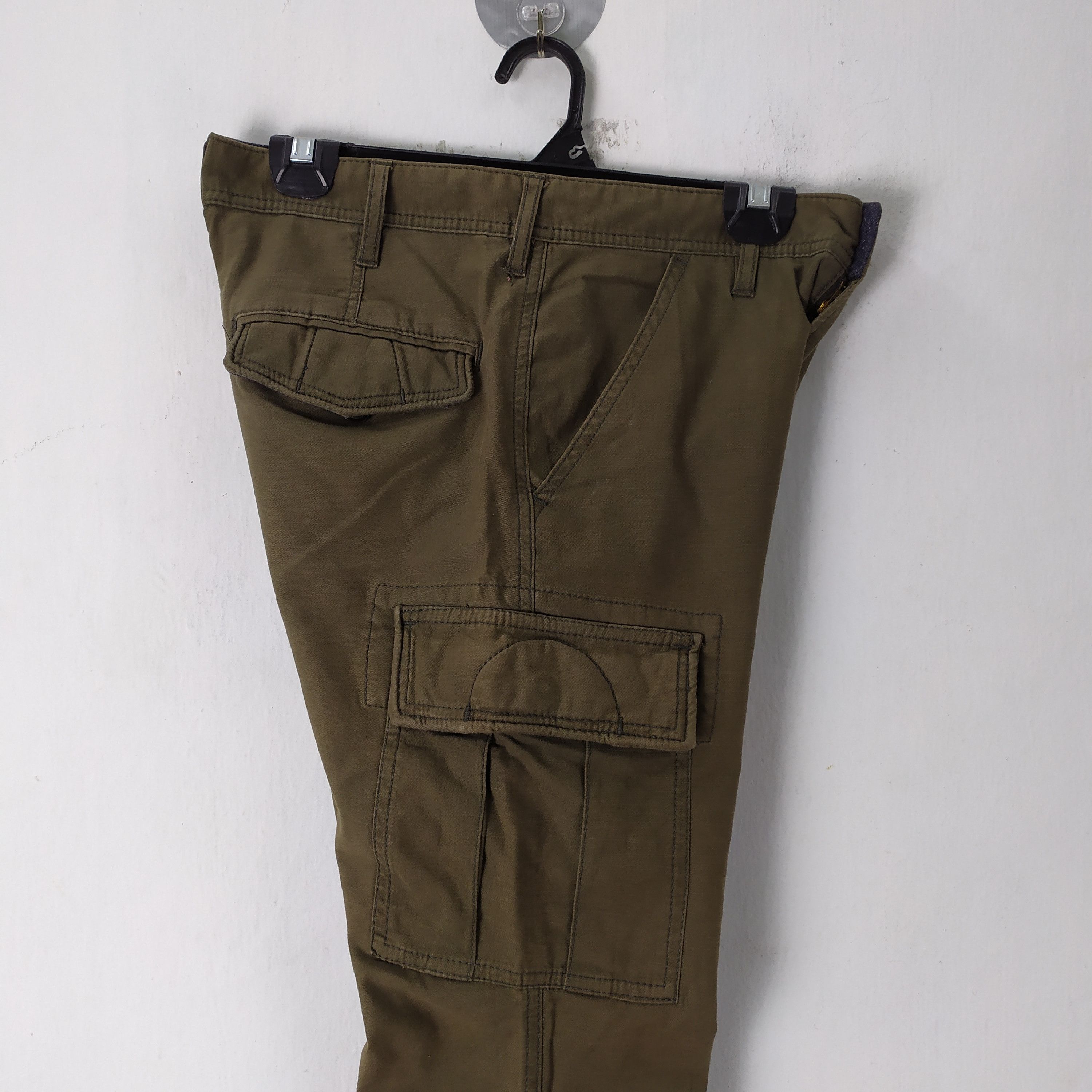 Japanese Brand VITAL OLIVE SKINNY CARGO PANTS Size US 29 - 6 Thumbnail