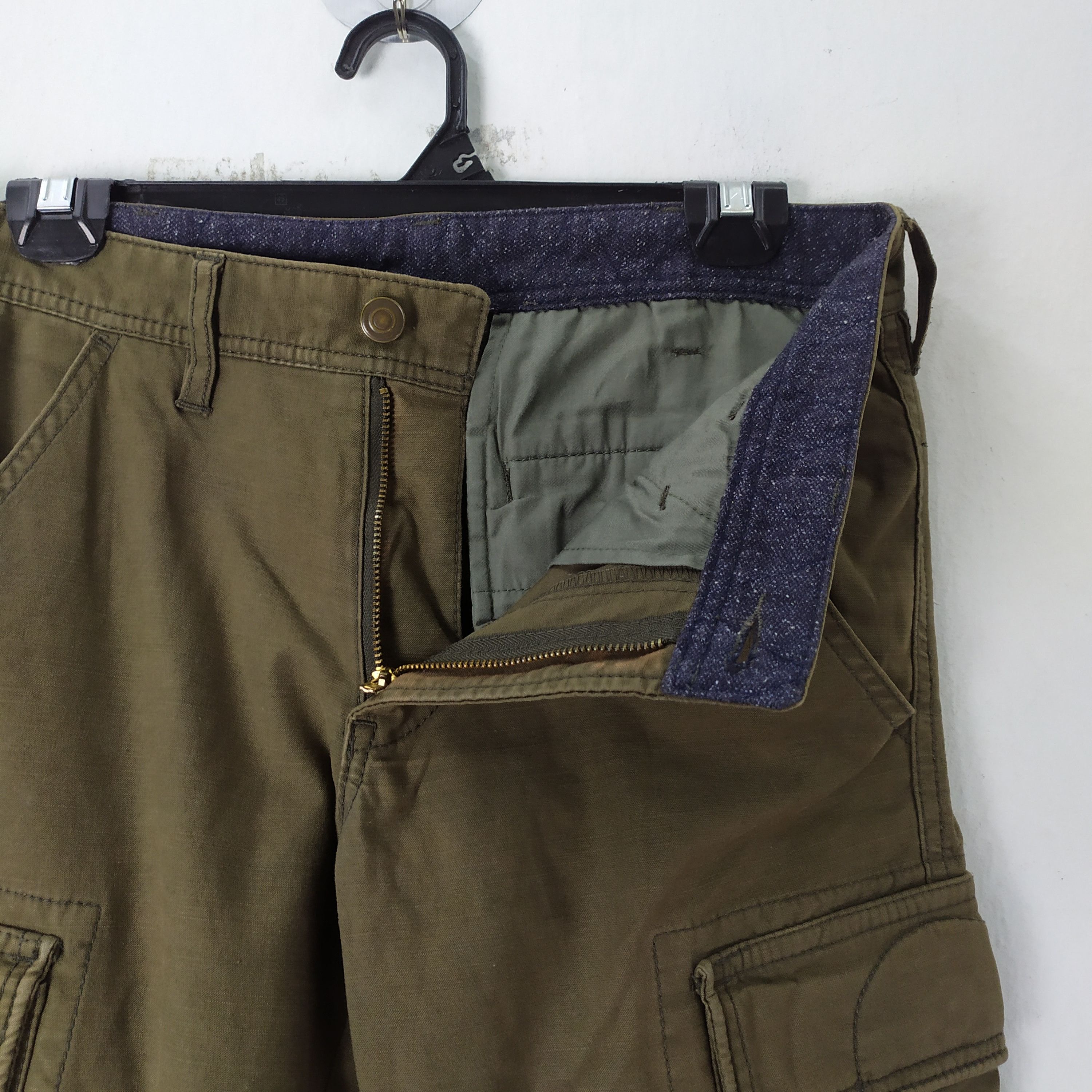 Japanese Brand VITAL OLIVE SKINNY CARGO PANTS Size US 29 - 2 Thumbnail