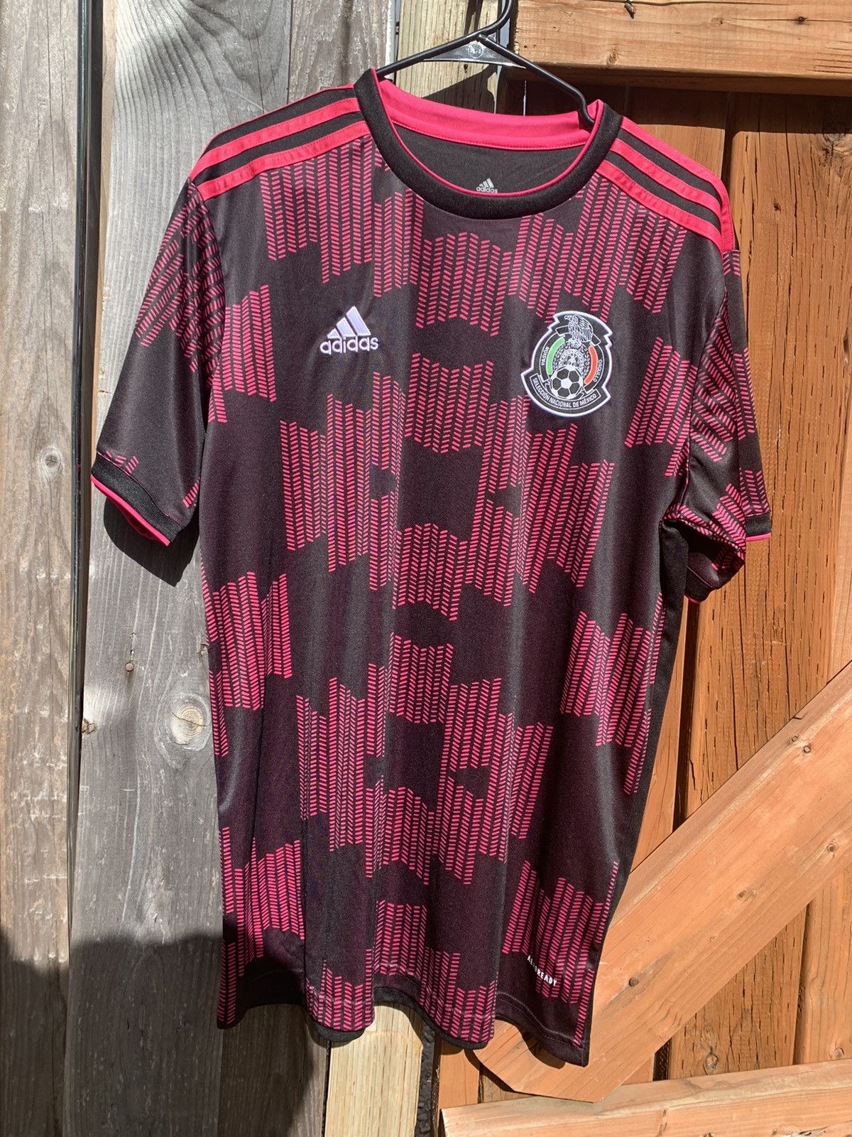 Adidas Mexico National Soccer Football Jersey Pink