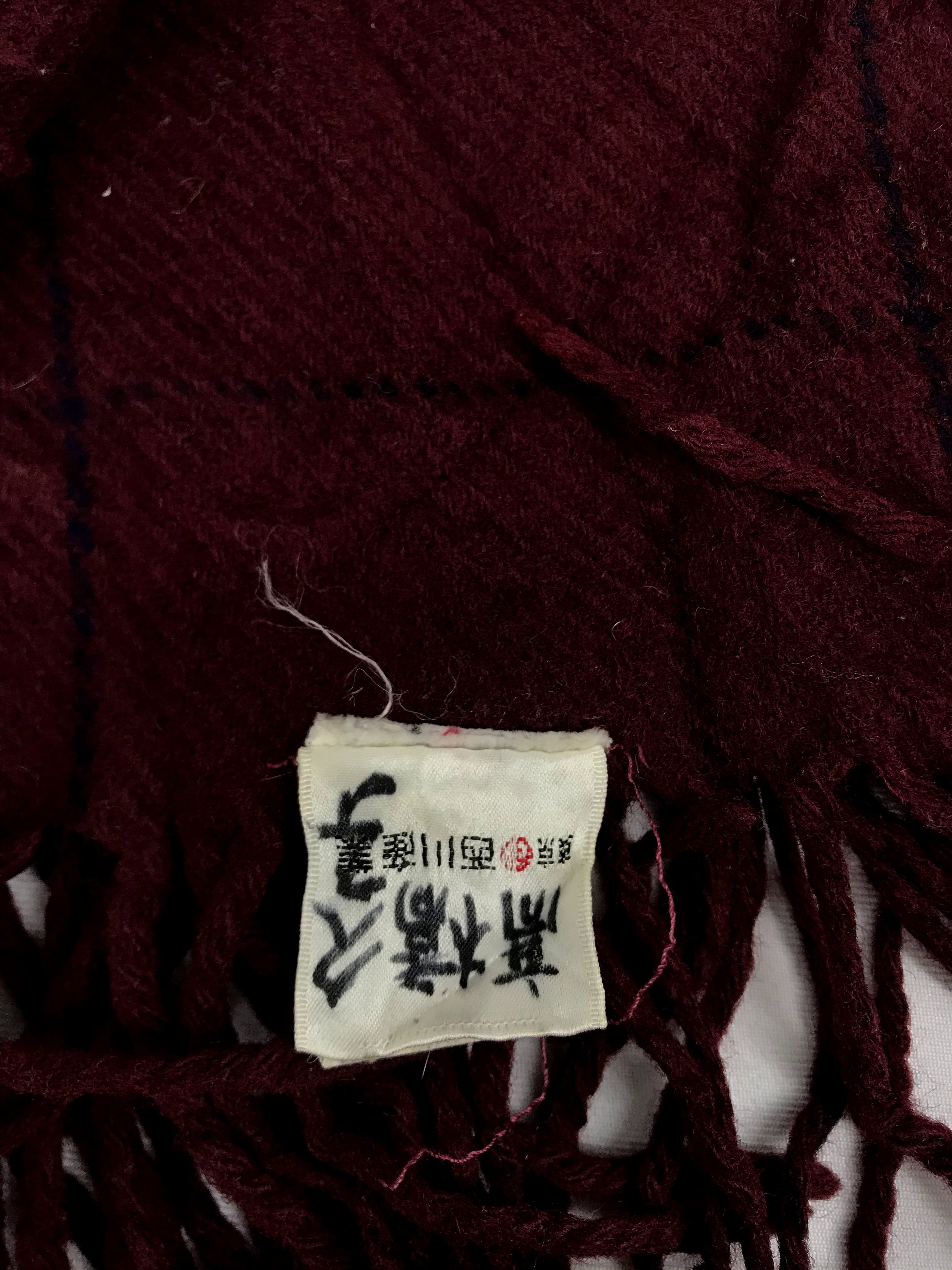 Burberry BURBERRY Burberrys Prorsum Embroidery Logo Wool Scarf Size ONE SIZE - 5 Thumbnail
