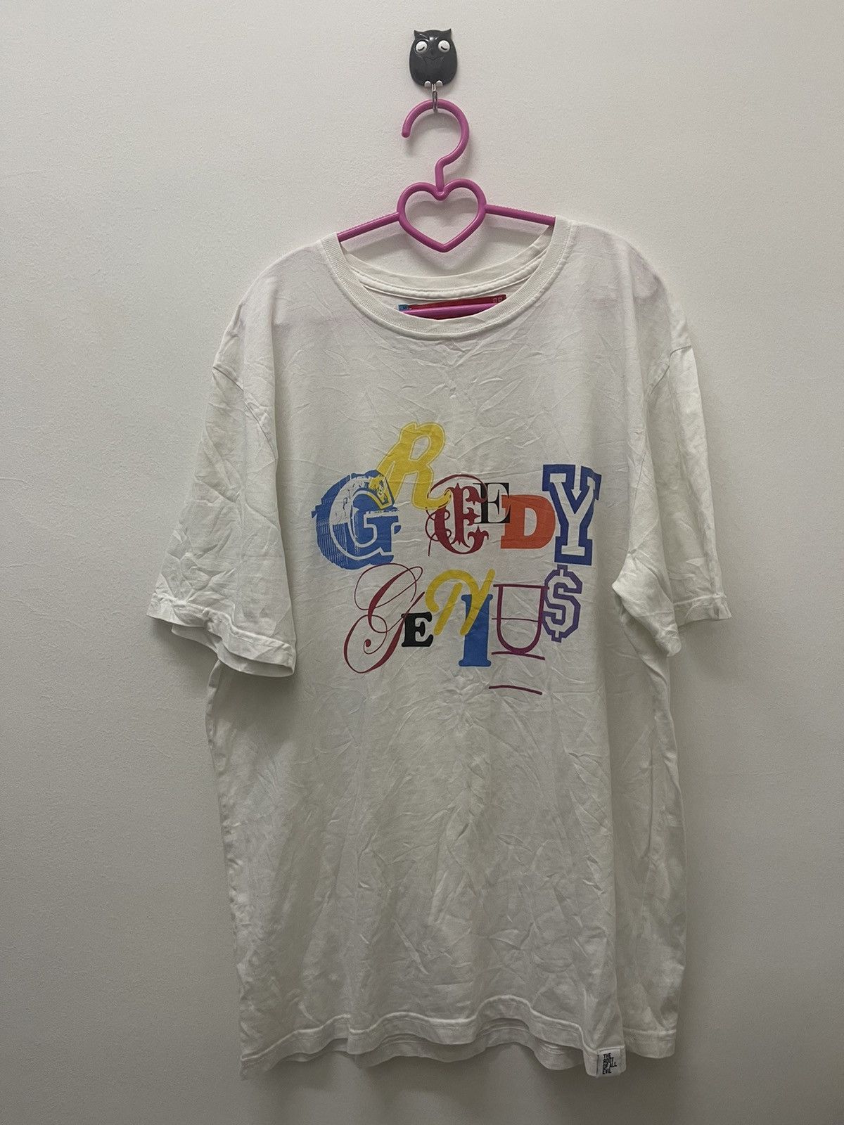 Greedy Genius Rare GREEDY GENIUS Spell Out Graffiti Art Tee Size US L / EU 52-54 / 3 - 1 Thumbnail
