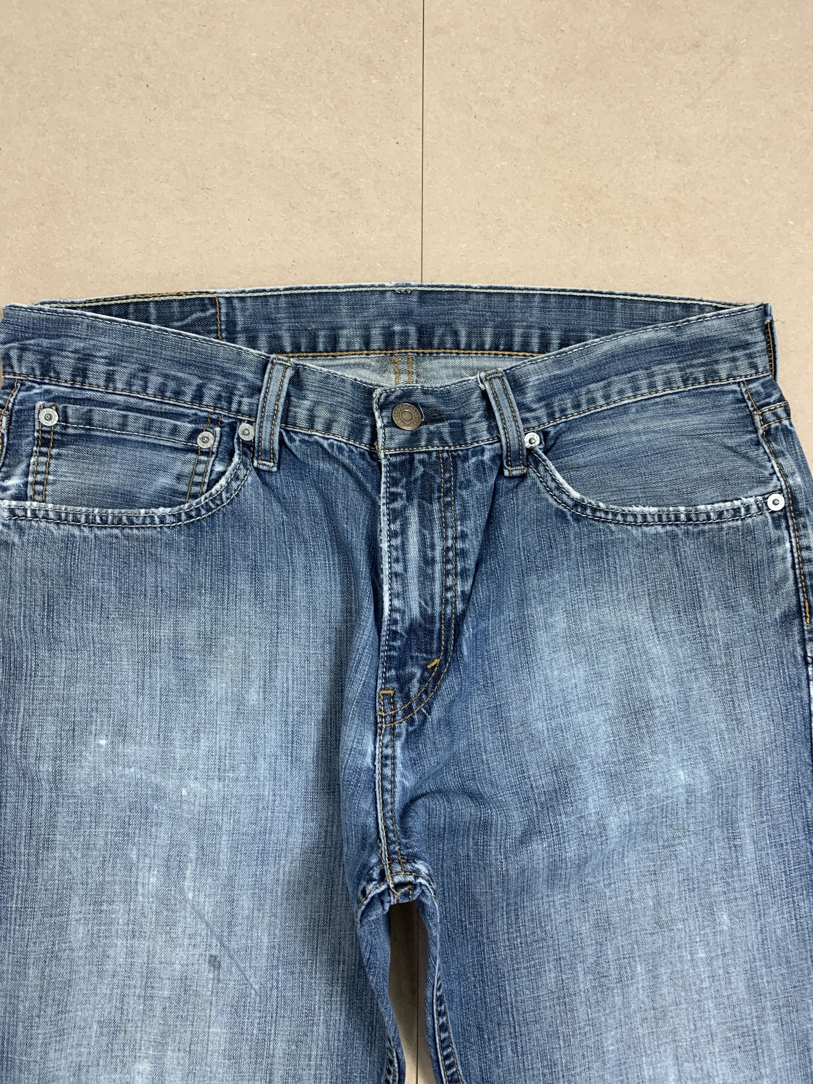 Levi's × Vintage Vintage LEVI'S 527 Distressed Flared Faded Bootcut Mid Wash Size US 32 / EU 48 - 3 Thumbnail