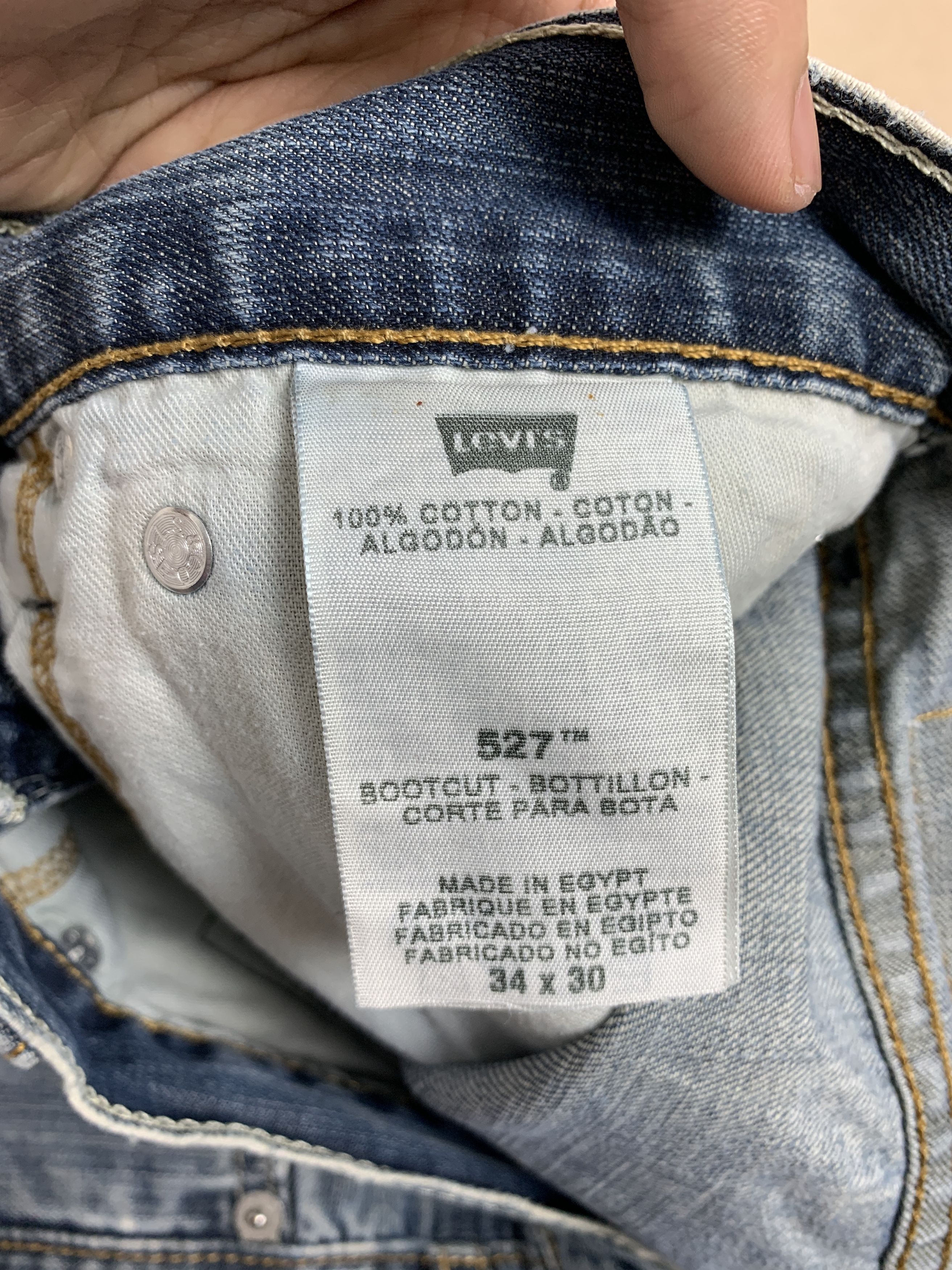 Levi's × Vintage Vintage LEVI'S 527 Distressed Flared Faded Bootcut Mid Wash Size US 32 / EU 48 - 13 Thumbnail