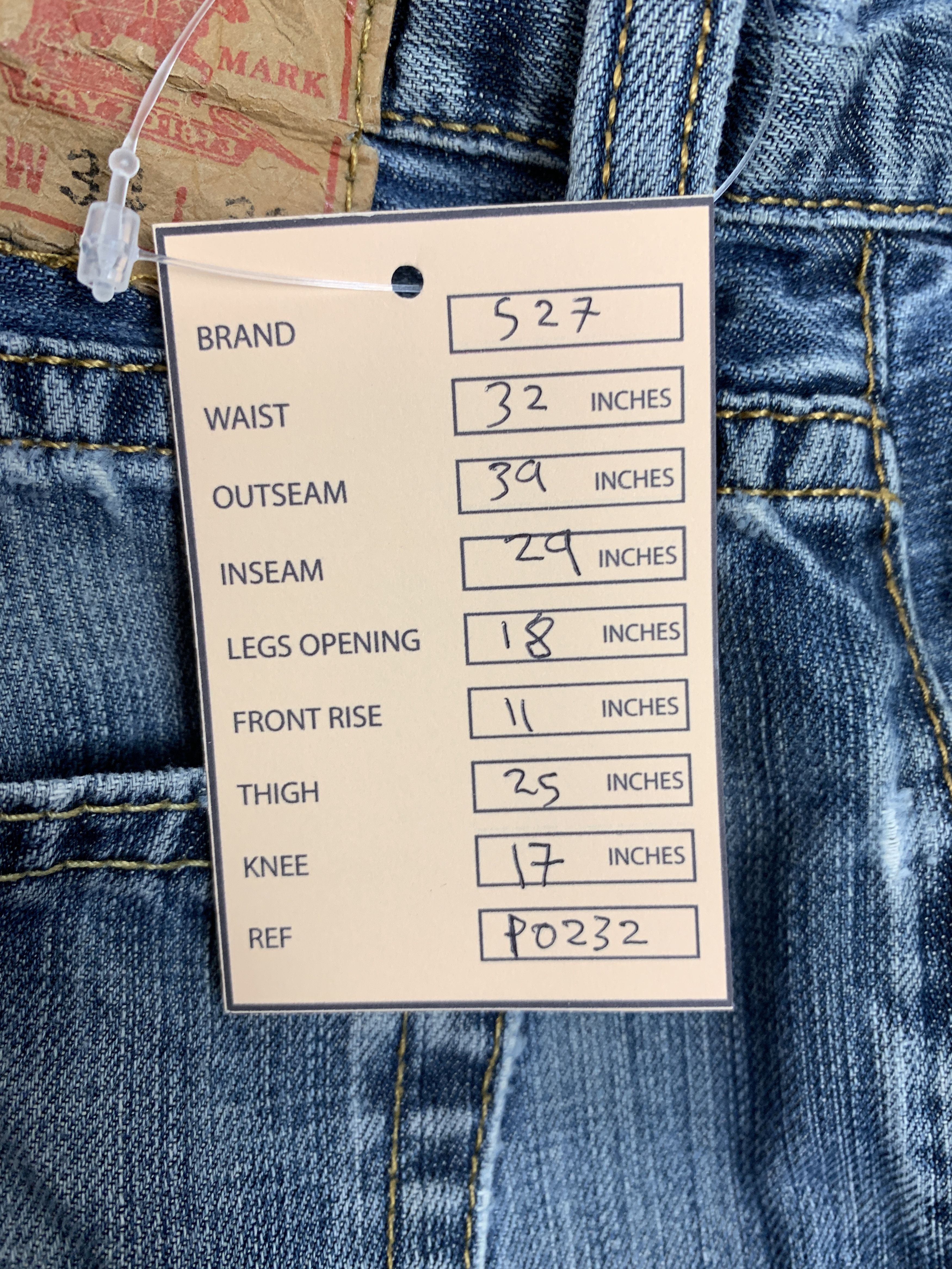 Levi's × Vintage Vintage LEVI'S 527 Distressed Flared Faded Bootcut Mid Wash Size US 32 / EU 48 - 19 Thumbnail