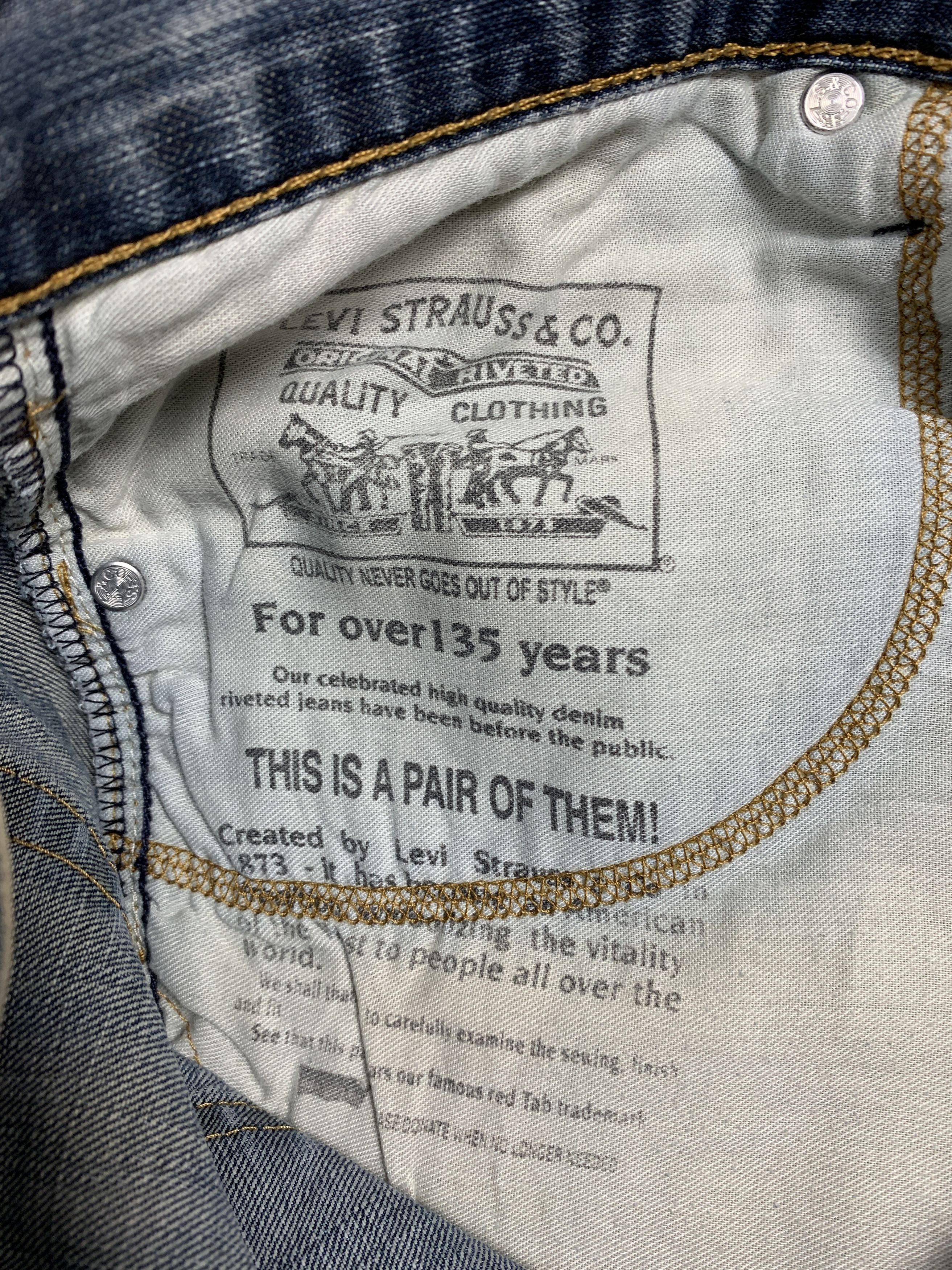 Levi's × Vintage Vintage LEVI'S 527 Distressed Flared Faded Bootcut Mid Wash Size US 32 / EU 48 - 12 Thumbnail