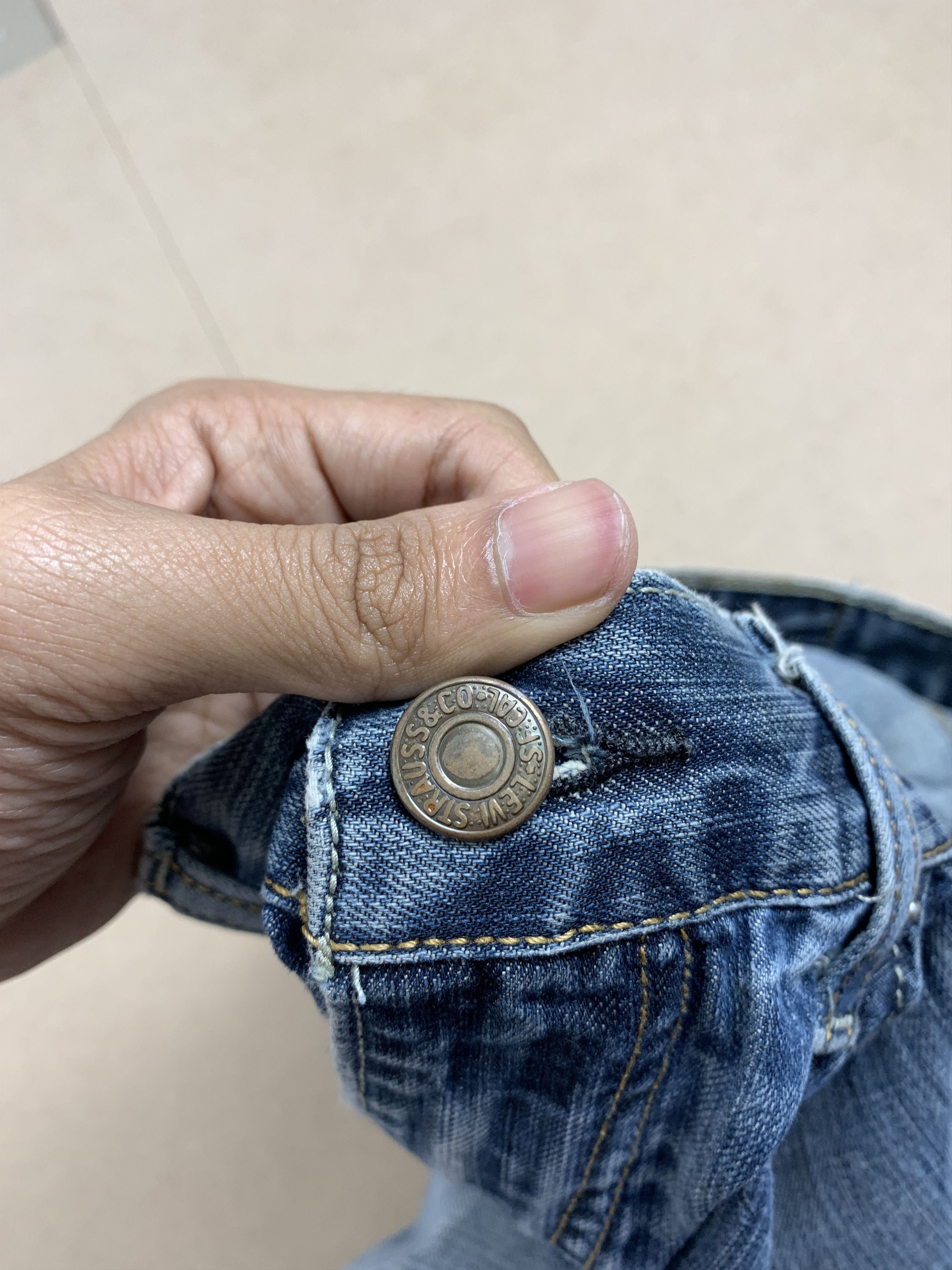 Levi's × Vintage Vintage LEVI'S 527 Distressed Flared Faded Bootcut Mid Wash Size US 32 / EU 48 - 17 Thumbnail