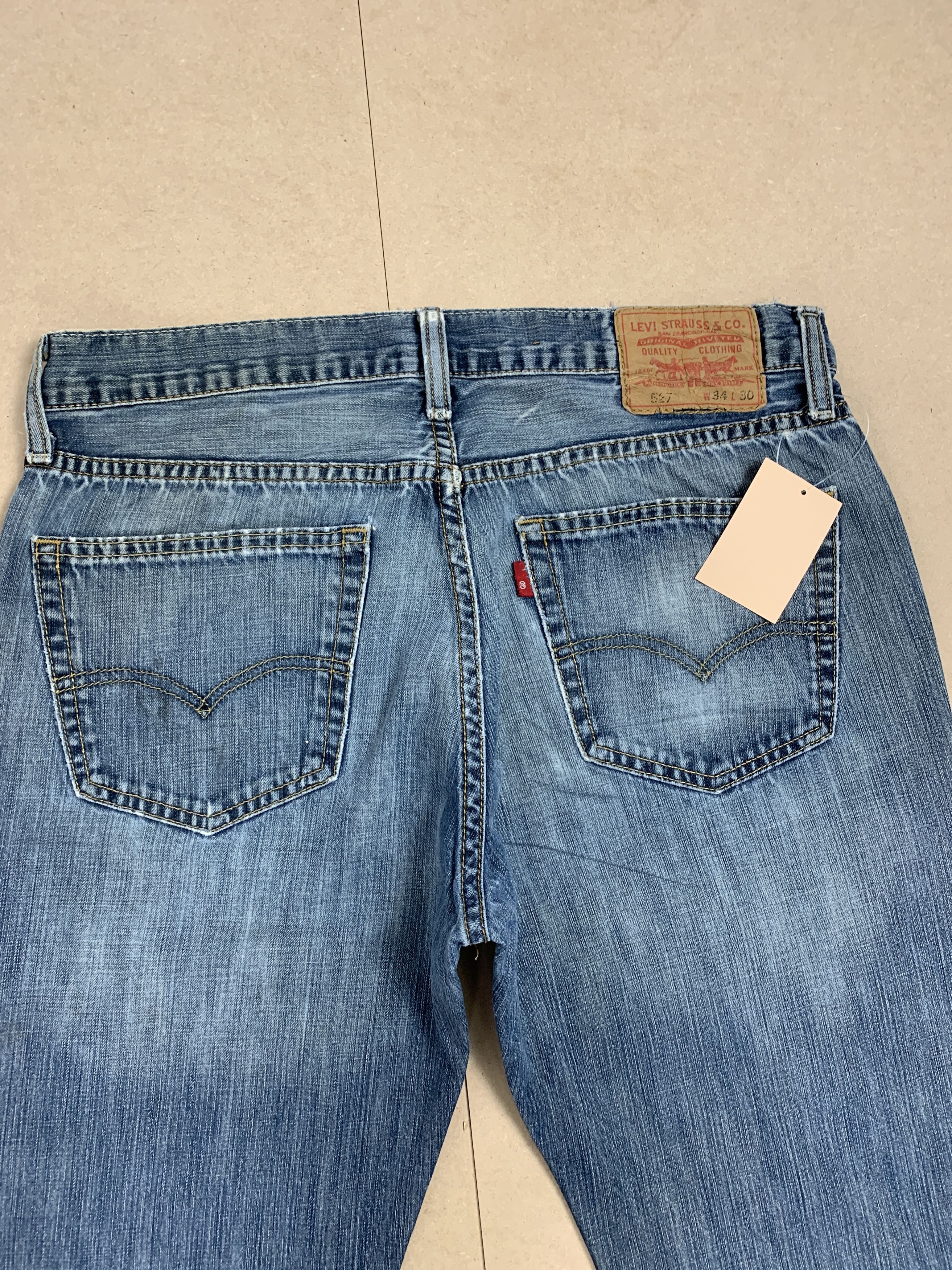 Levi's × Vintage Vintage LEVI'S 527 Distressed Flared Faded Bootcut Mid Wash Size US 32 / EU 48 - 9 Thumbnail