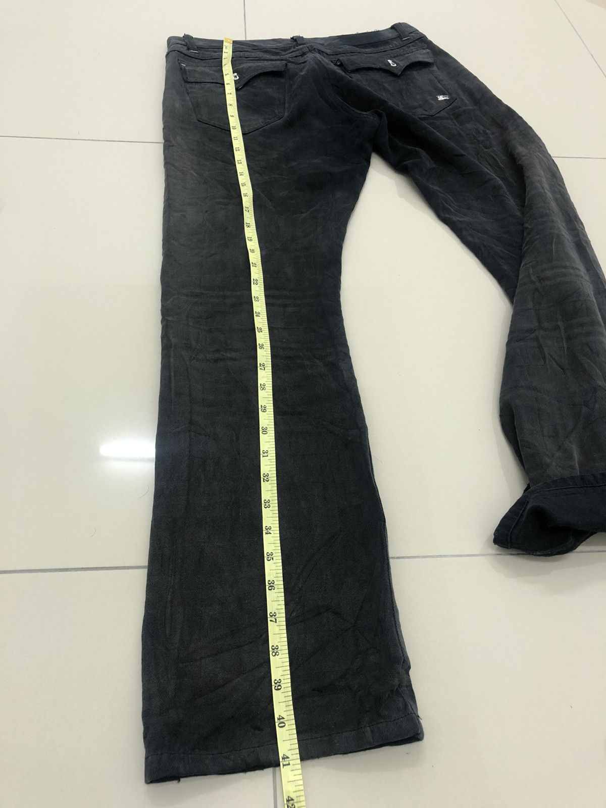 Burberry Vintage BURBERRY Black Label Nova Check Cargo Denim Pant Size US 32 / EU 48 - 13 Thumbnail