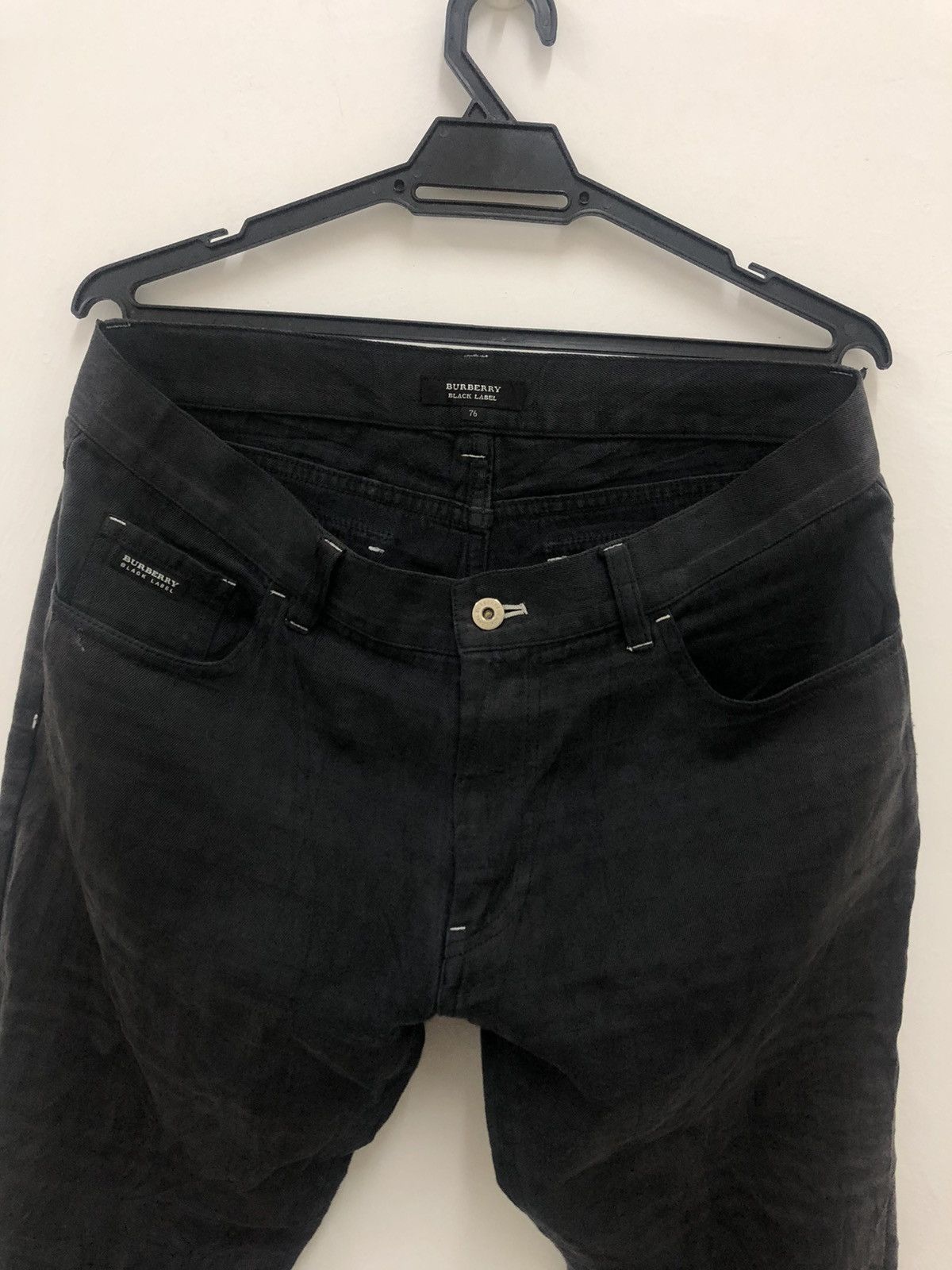 Burberry Vintage BURBERRY Black Label Nova Check Cargo Denim Pant Size US 32 / EU 48 - 2 Thumbnail
