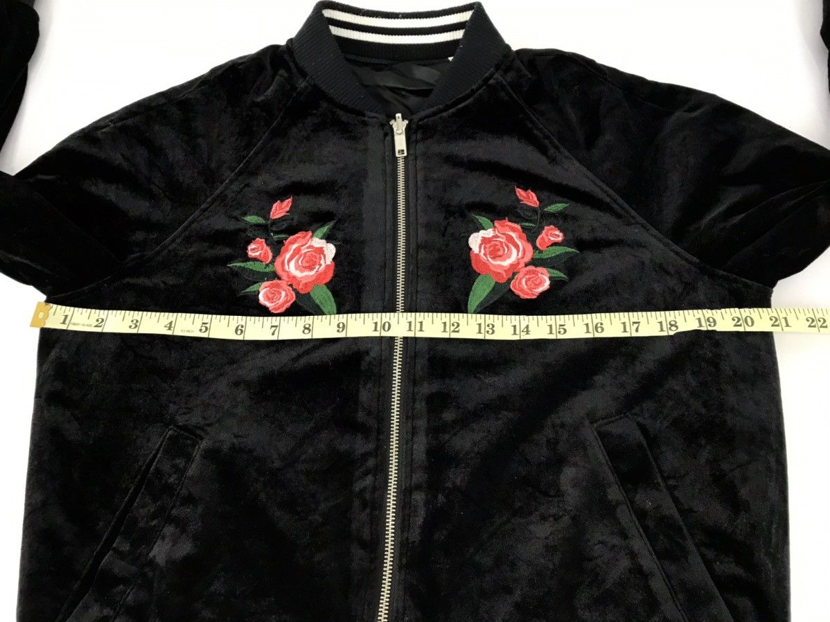 Japanese Brand × Vintage Hype Bomber Big Rose Embroidery Logo Size M / US 6-8 / IT 42-44 - 9 Thumbnail