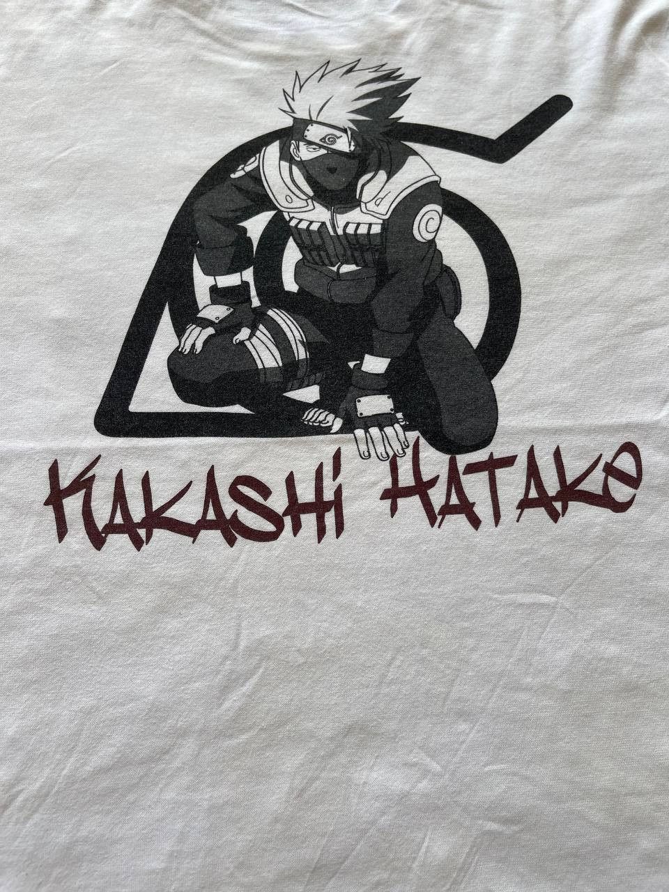 Anime × Cartoon Network × Vintage Naruto Kakashi Hatake Anime White Shirt/ Evangelion Size US M / EU 48-50 / 2 - 1 Thumbnail