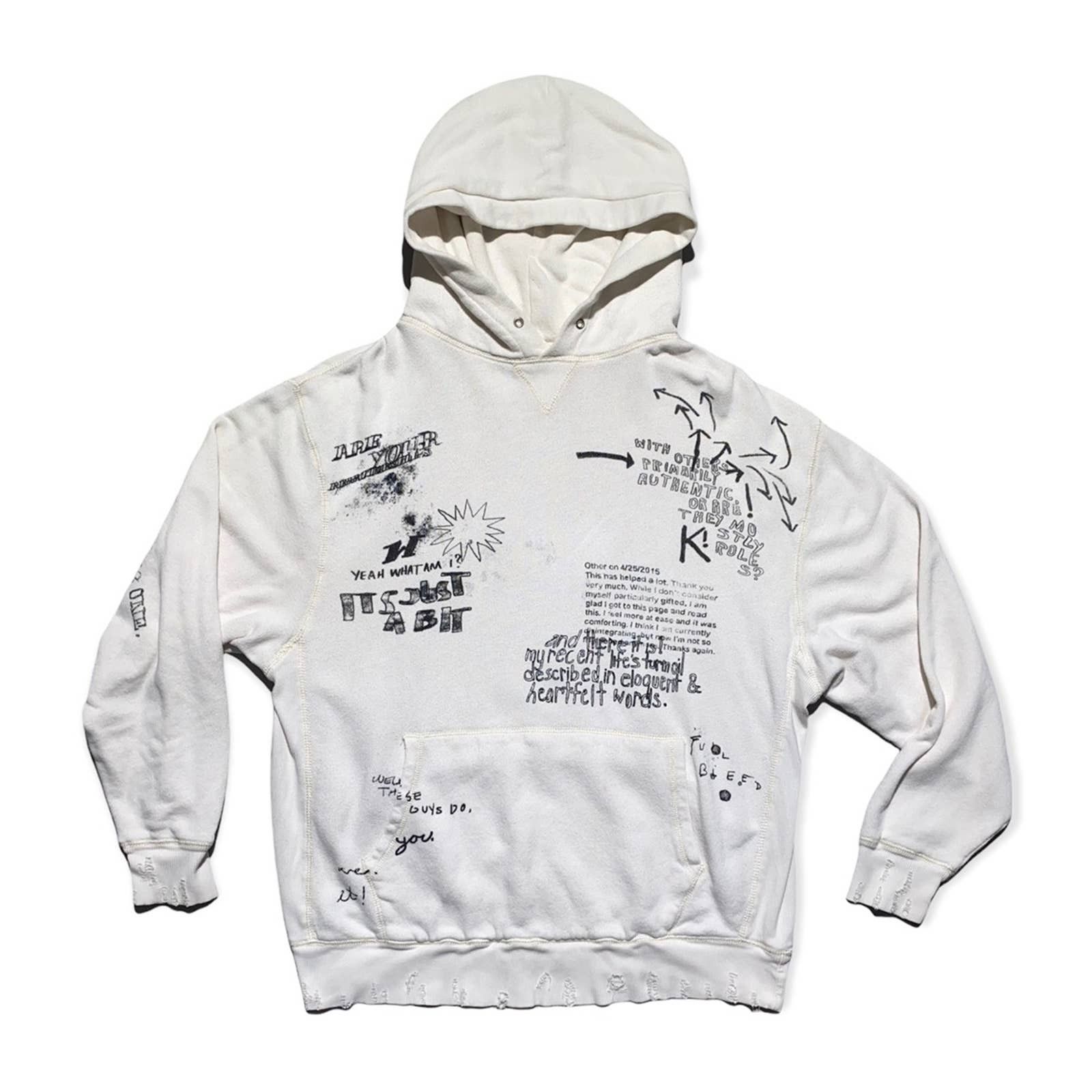 R13 Doodle Punk hoodie FW17 Size US S / EU 44-46 / 1 - 2 Thumbnail