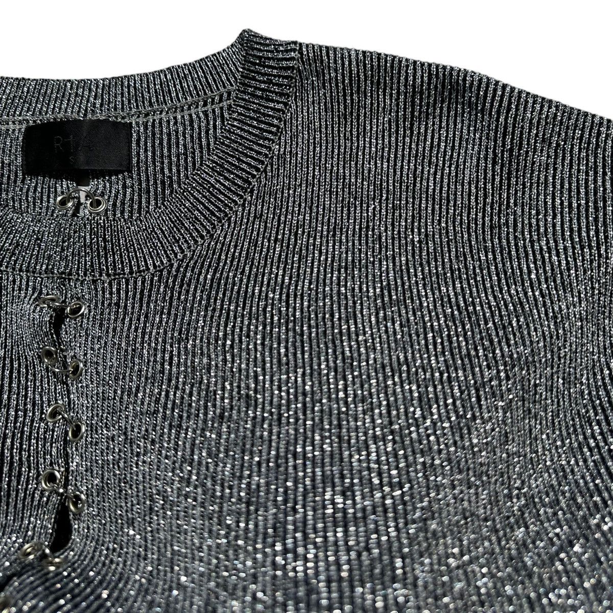 Rta Pierced glitter ribbed shirt Size US S / EU 44-46 / 1 - 3 Thumbnail