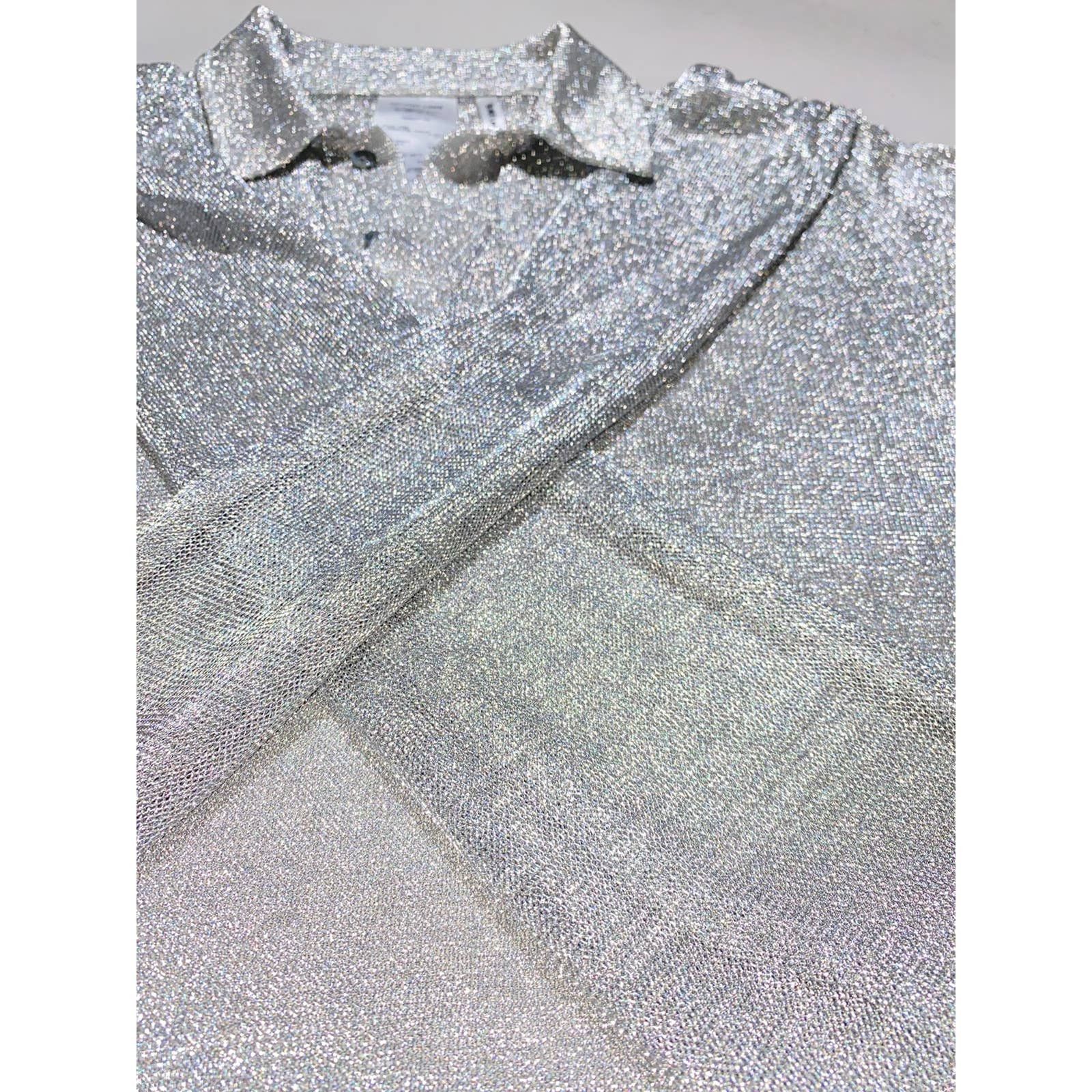 Helmut Lang Shayne Oliver Chain link mesh bondage glitter polo Size US S / EU 44-46 / 1 - 4 Thumbnail