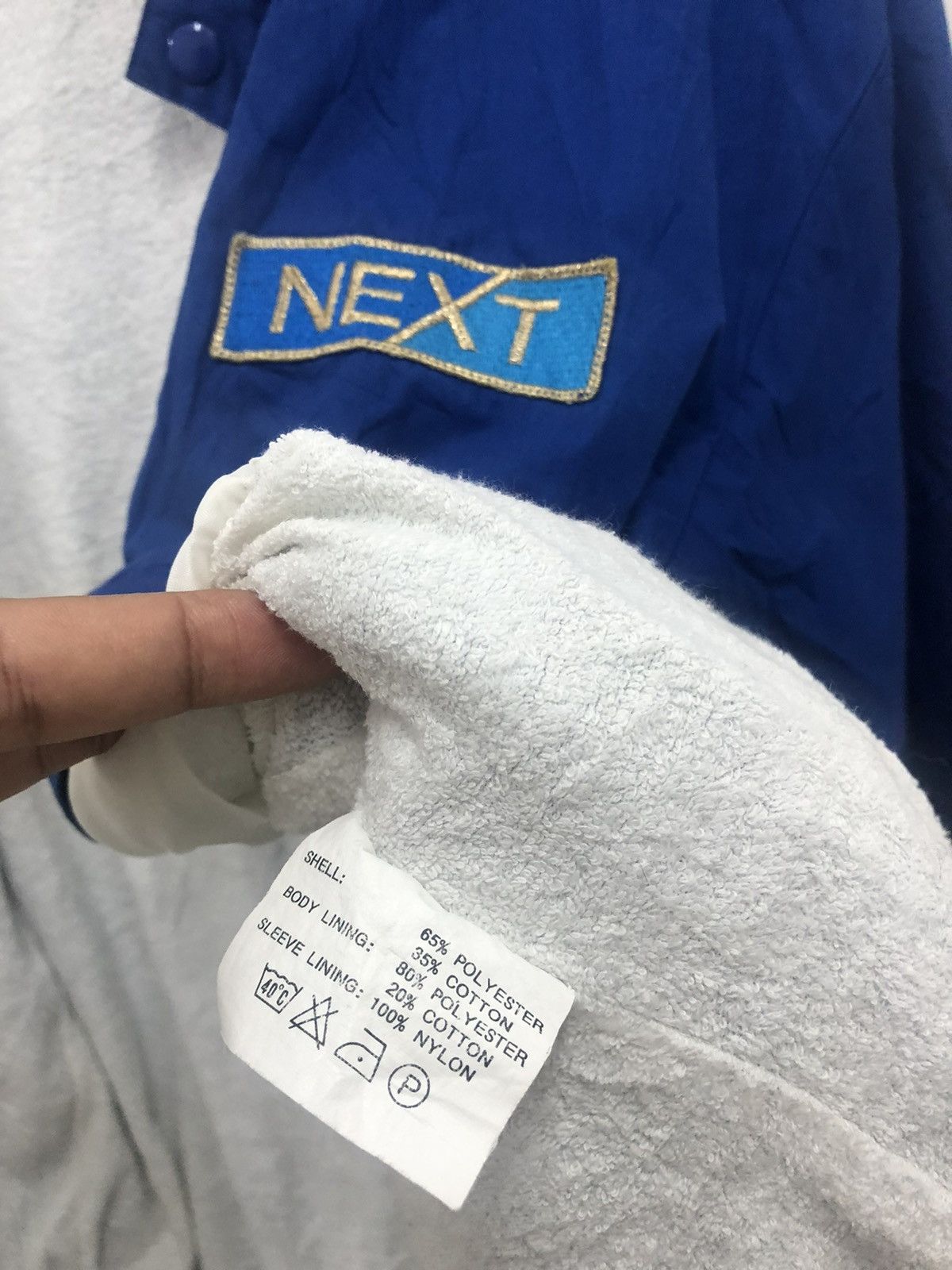 NEXT Rare Vintage NEXT Racing Spell Out Big Logo Bomber Jacket Size US L / EU 52-54 / 3 - 6 Thumbnail