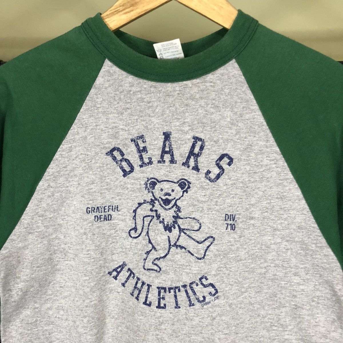 Vintage 90s Grateful Dead Raglan T-Shirt 50/50 By Agusta