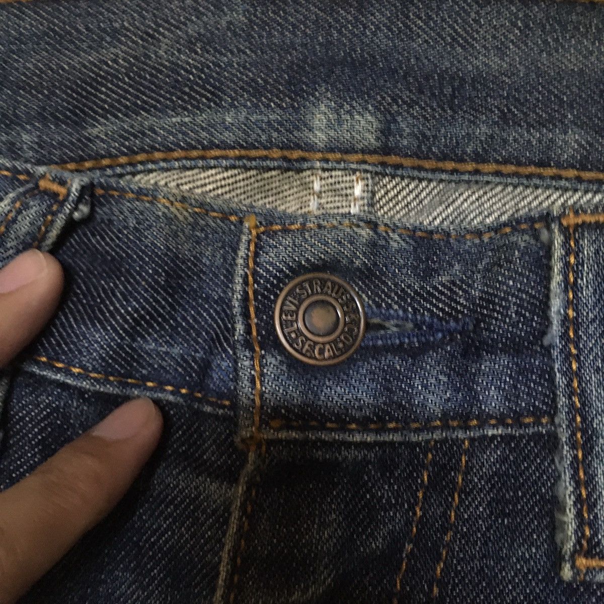 Levi's Vintage Levi’s 512 Distressed Denim Jeans Size US 30 / EU 46 - 5 Thumbnail