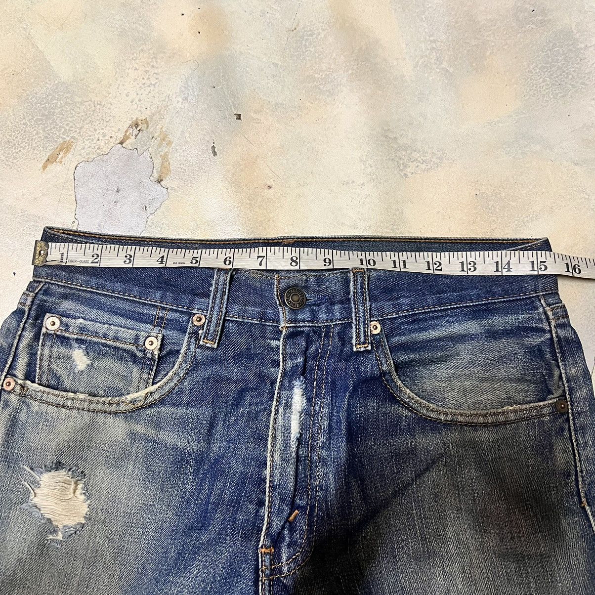 Levi's Vintage Levi’s 512 Distressed Denim Jeans Size US 30 / EU 46 - 13 Thumbnail
