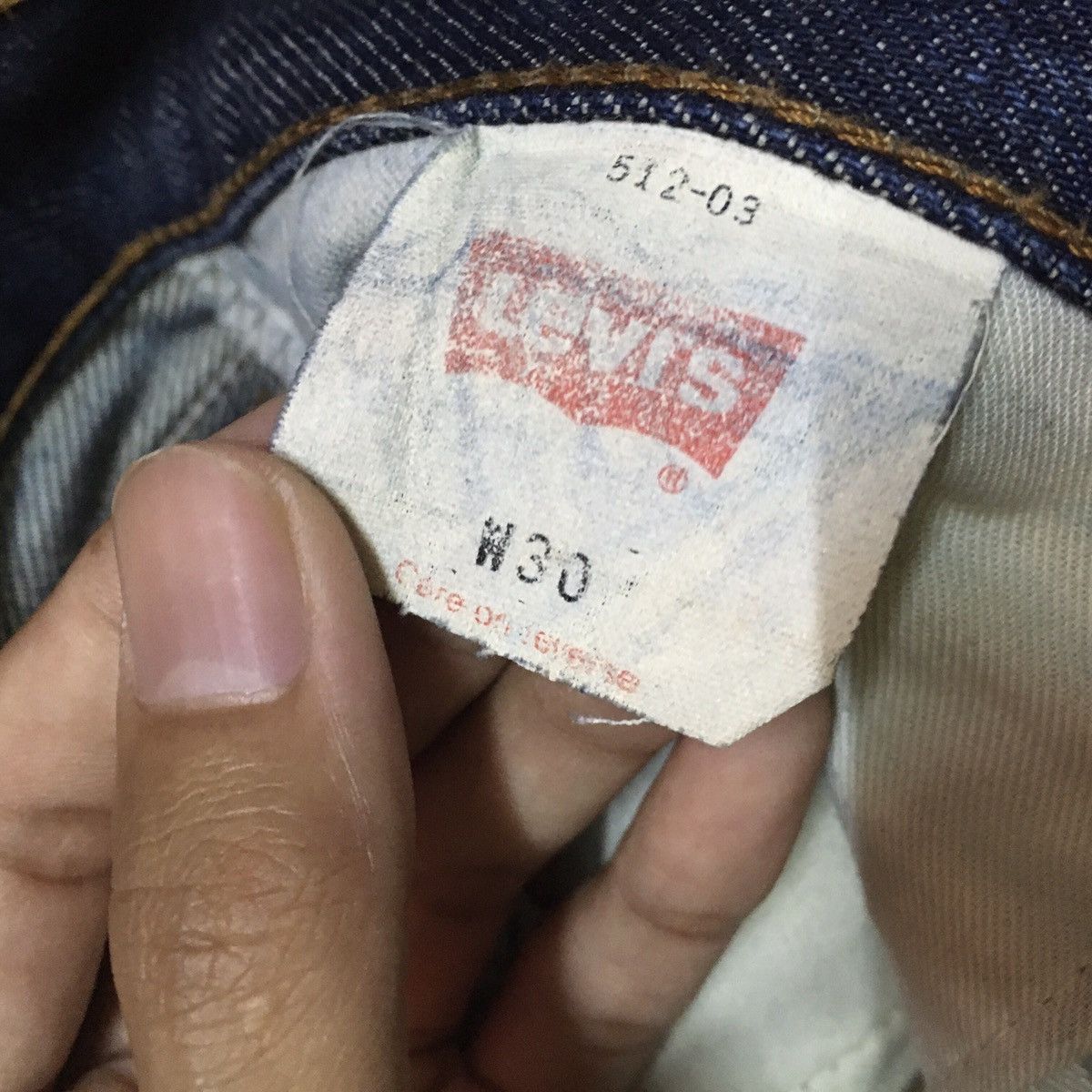 Levi's Vintage Levi’s 512 Distressed Denim Jeans Size US 30 / EU 46 - 6 Thumbnail