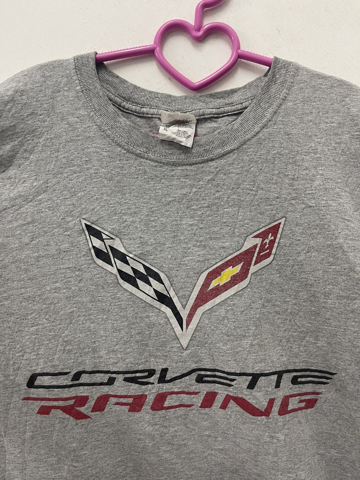 Chevrolet Rare Vintage CORVETTE RACING Spell Out Shirt Size US XL / EU 56 / 4 - 2 Thumbnail