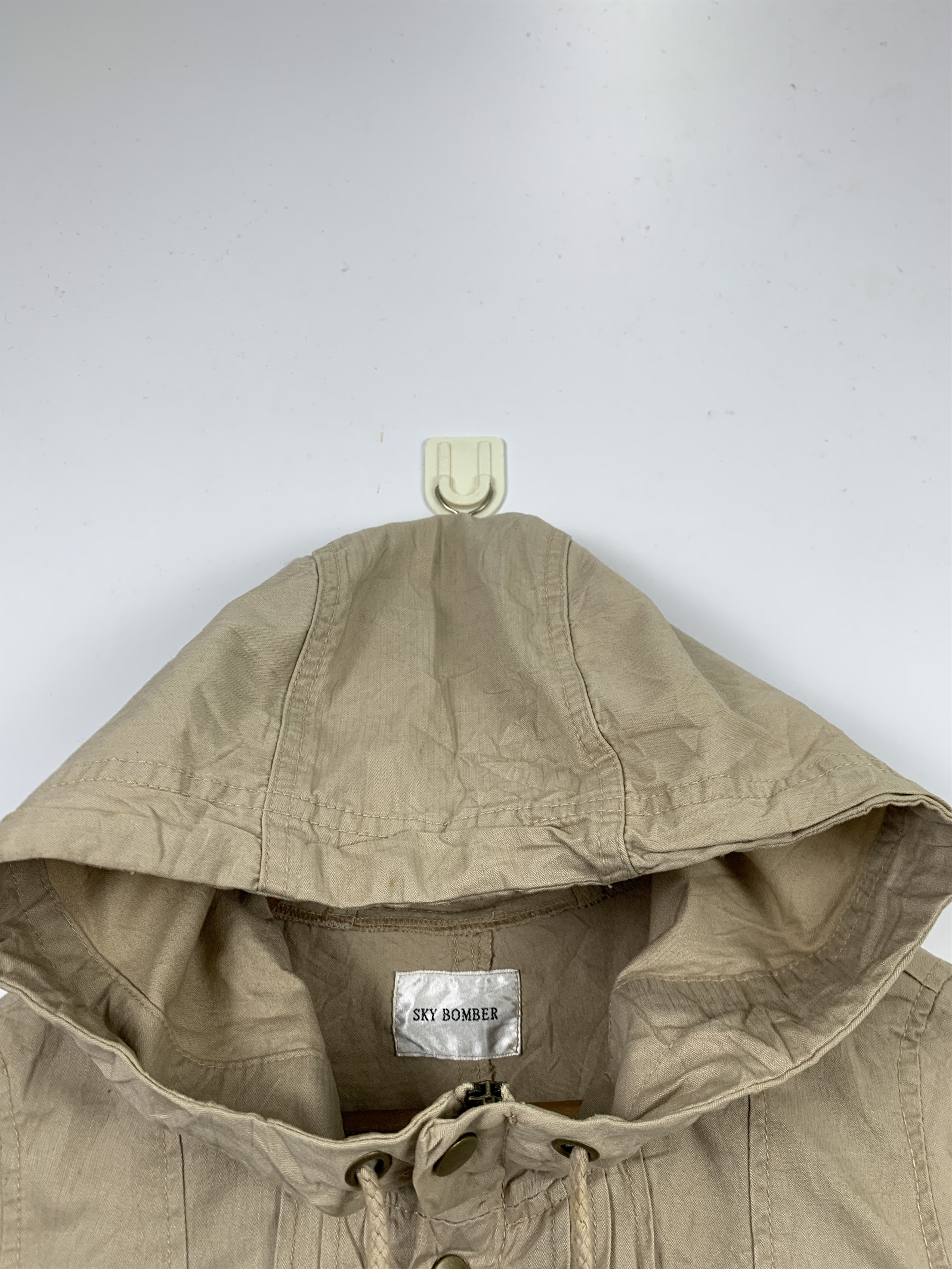 Japanese Brand Vintage SKY BOMBER Parkas with hoodie J0376 Size US S / EU 44-46 / 1 - 8 Thumbnail