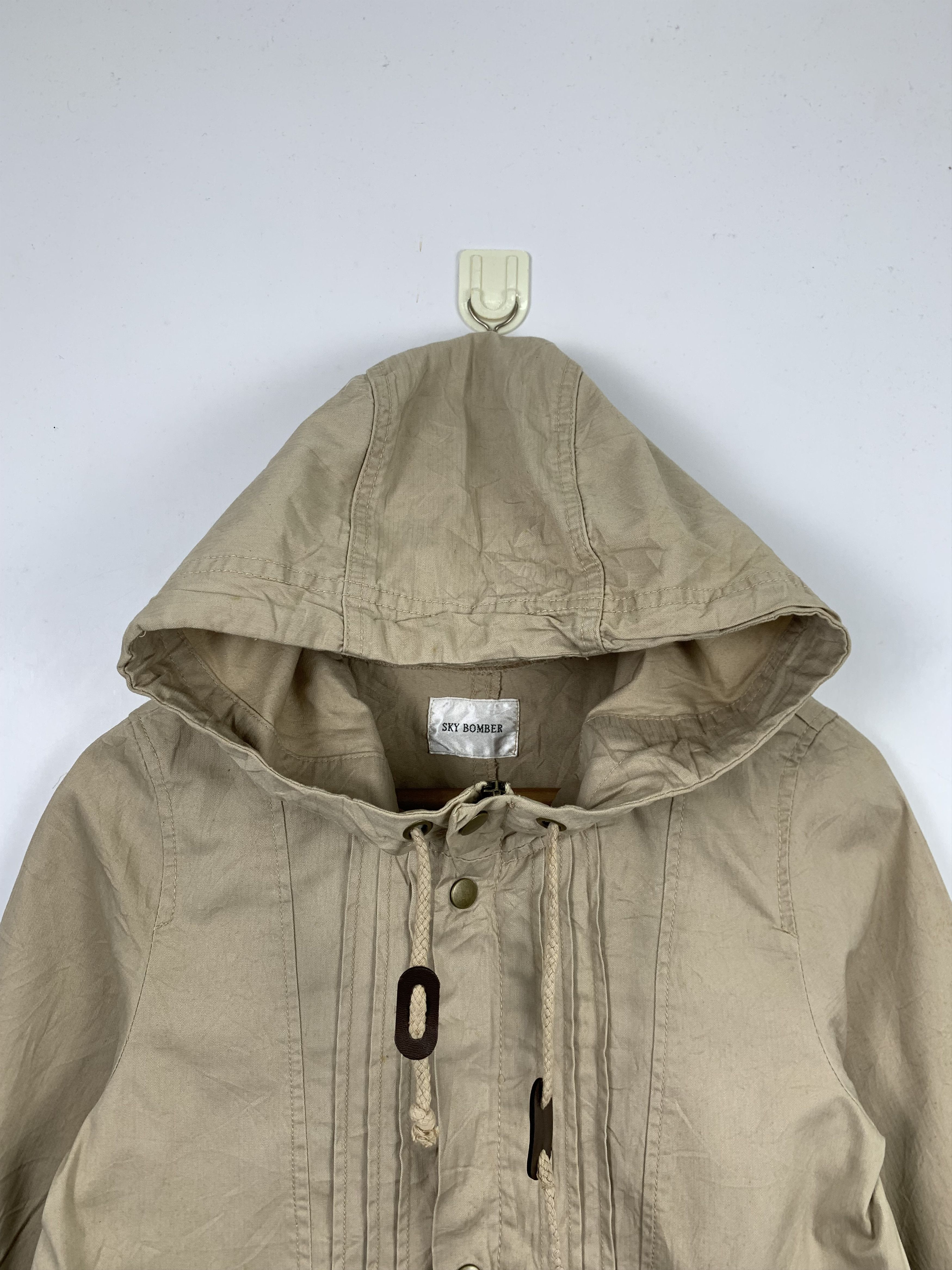 Japanese Brand Vintage SKY BOMBER Parkas with hoodie J0376 Size US S / EU 44-46 / 1 - 2 Thumbnail