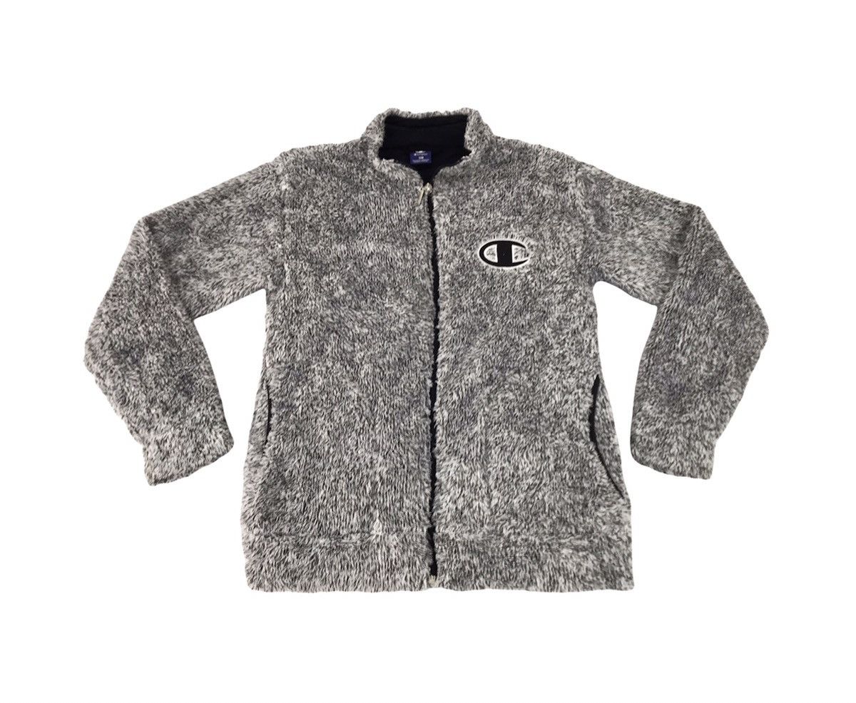 image of Champion Athletic Apparel Wool Fluffy Soft Hoodies in Grey, Men's (Size Medium)