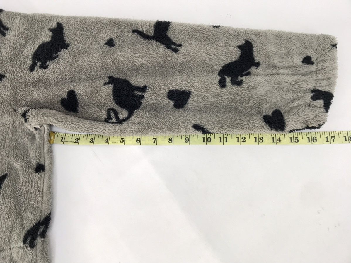 Japanese Brand Drea my Minx Fleece Zipper Jacket Wool Hoodies Cat Design Size US XL / EU 56 / 4 - 12 Thumbnail