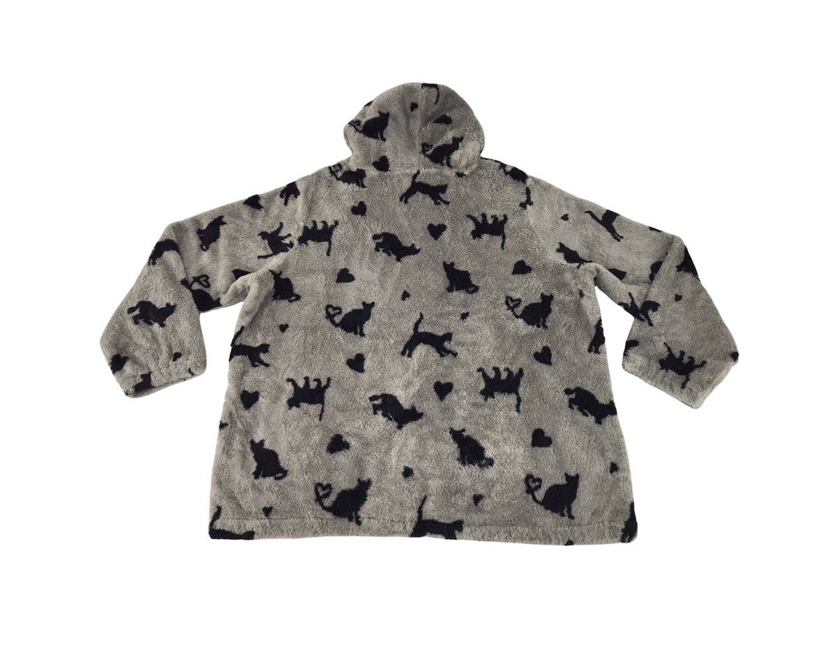 Japanese Brand Drea my Minx Fleece Zipper Jacket Wool Hoodies Cat Design Size US XL / EU 56 / 4 - 2 Thumbnail