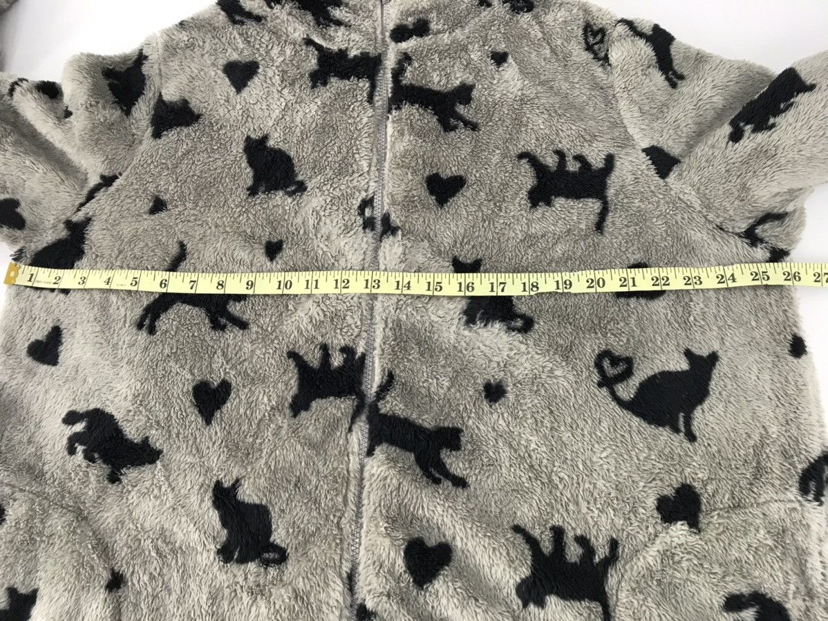 Japanese Brand Drea my Minx Fleece Zipper Jacket Wool Hoodies Cat Design Size US XL / EU 56 / 4 - 10 Thumbnail