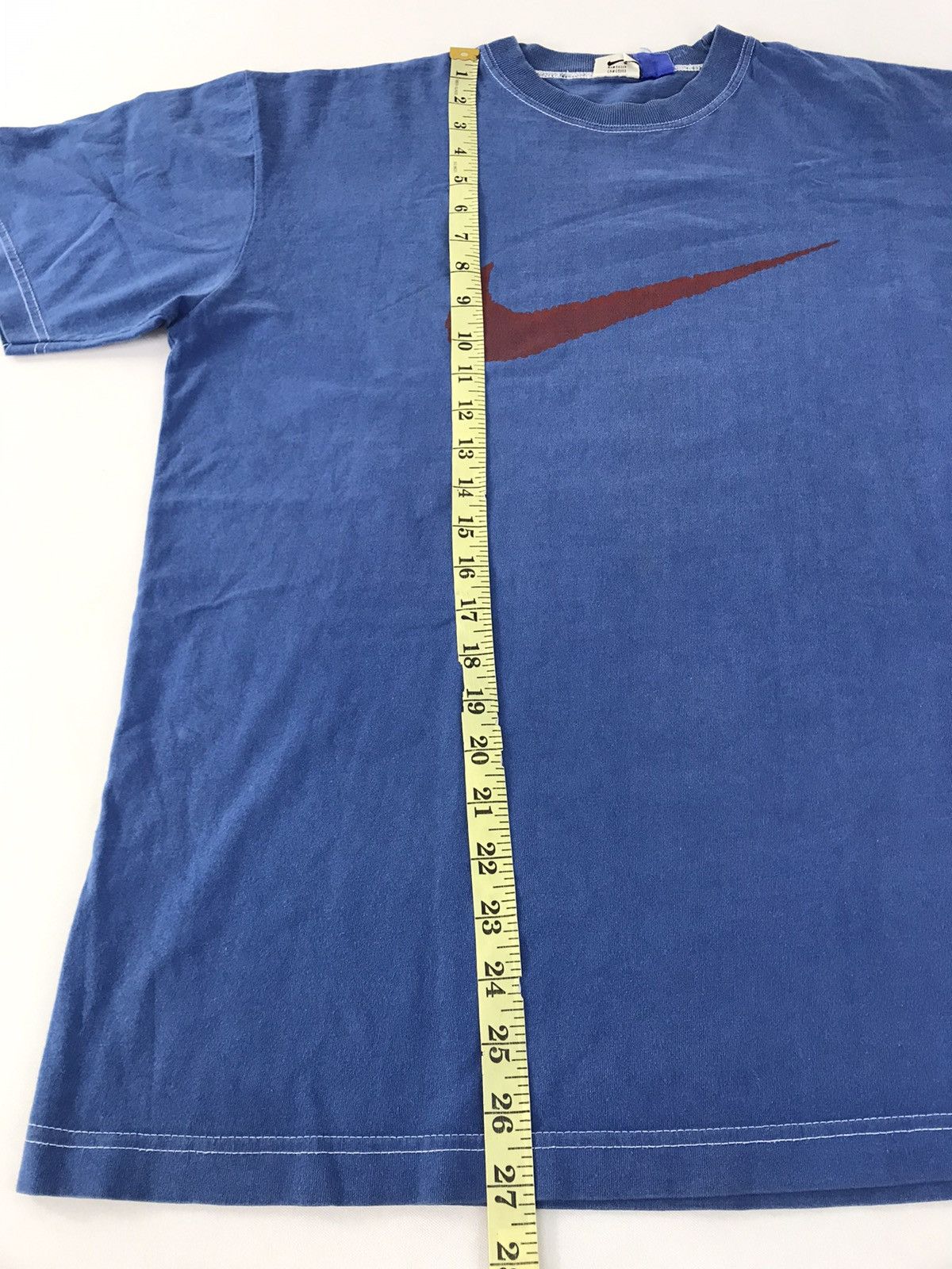 Nike 90s Nike Swoosh Big Logo Blue Label Sportswear Size US L / EU 52-54 / 3 - 8 Thumbnail