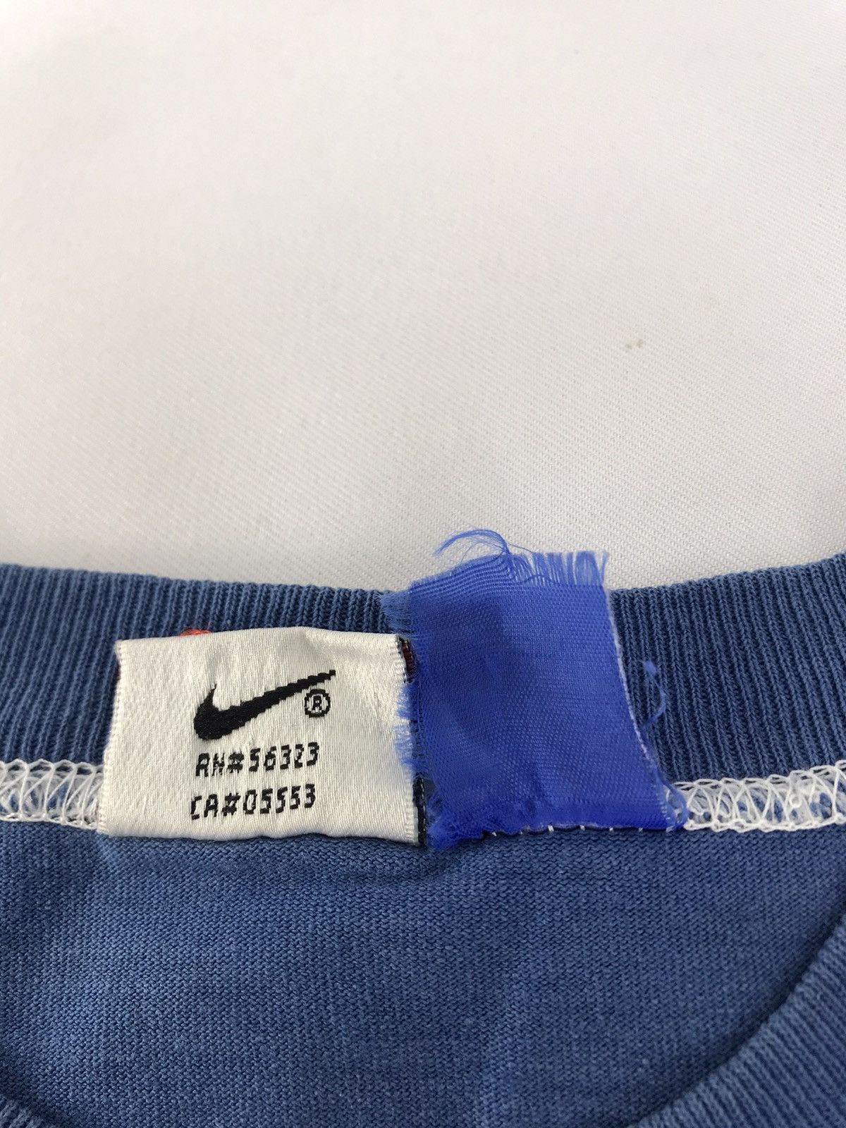 Nike 90s Nike Swoosh Big Logo Blue Label Sportswear Size US L / EU 52-54 / 3 - 5 Thumbnail